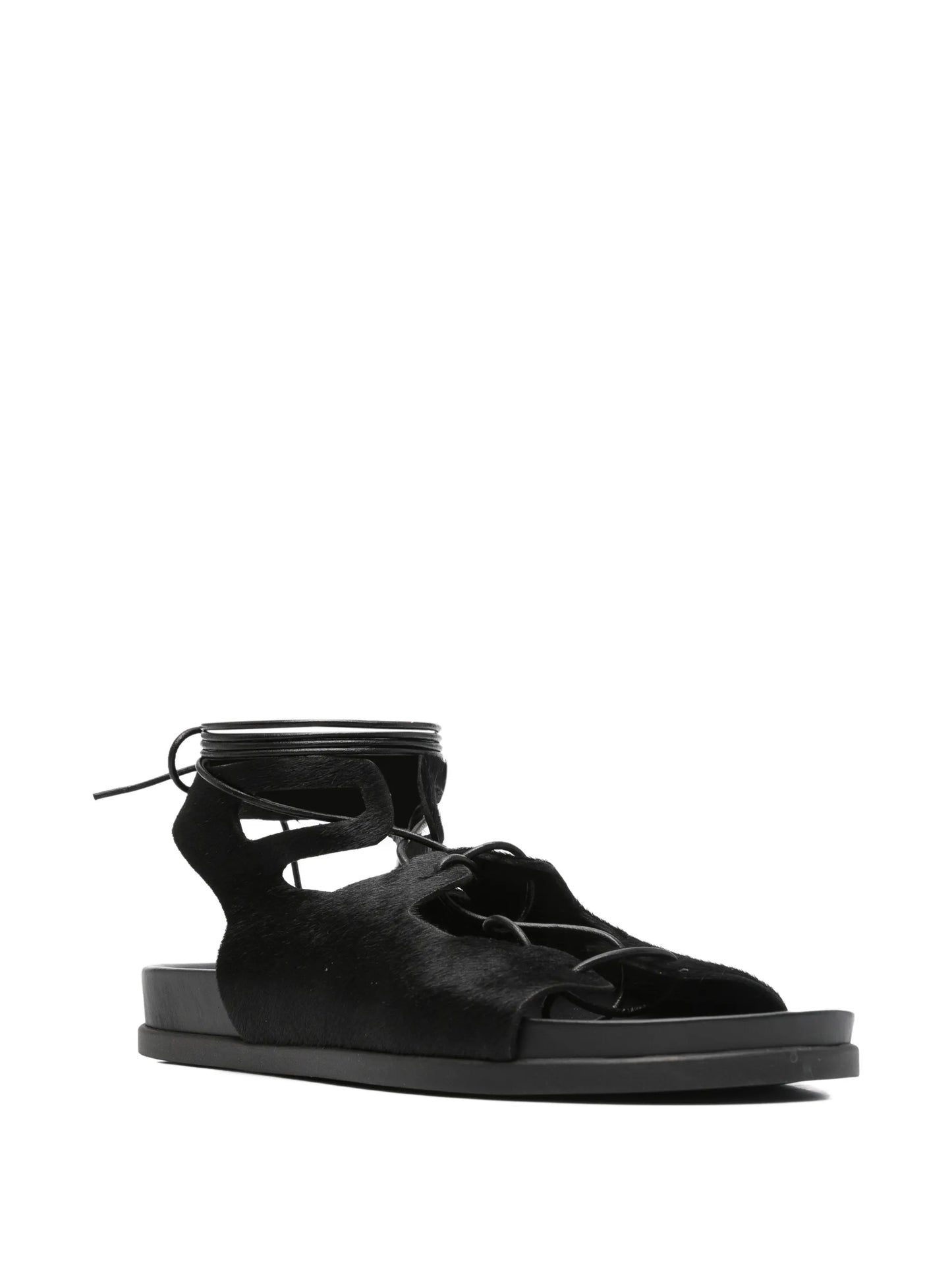 trata pony lace-up sandals