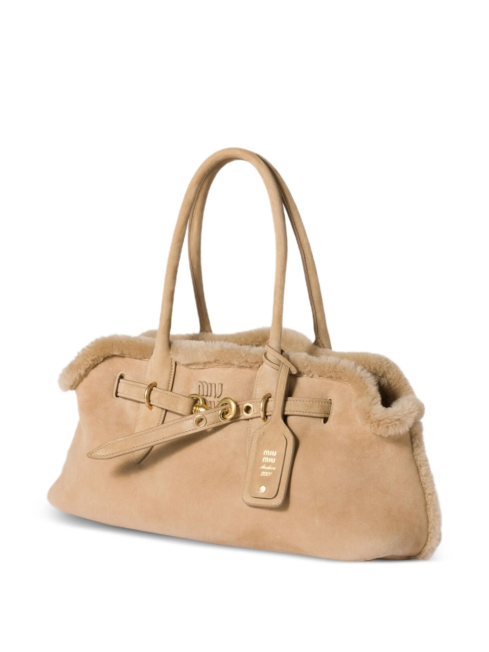 Aventure shearling tote bag