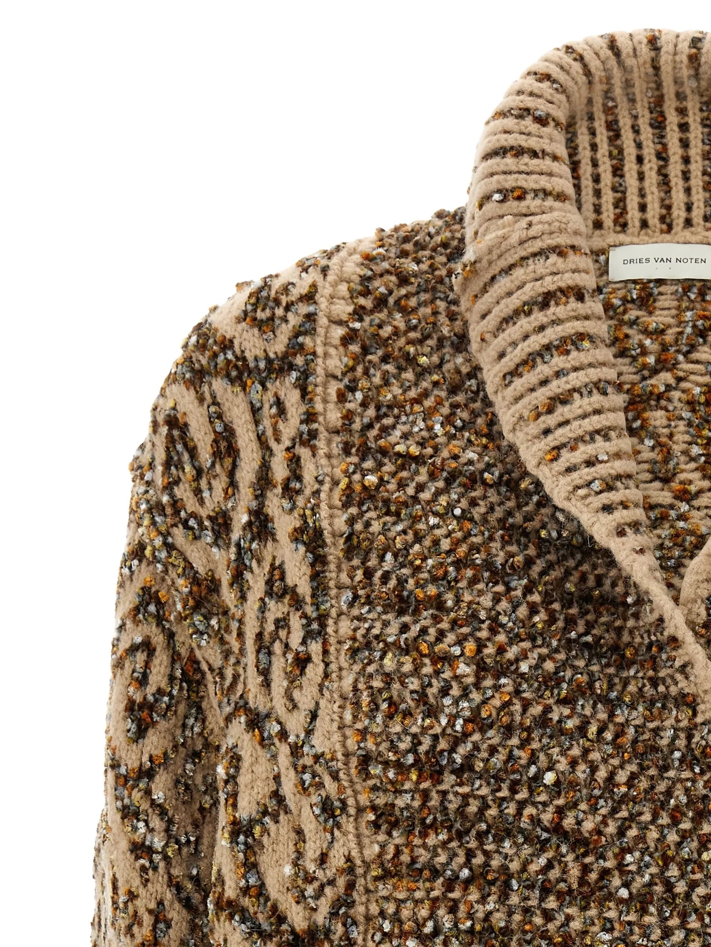 Tekla graphic-jacquard cardigan