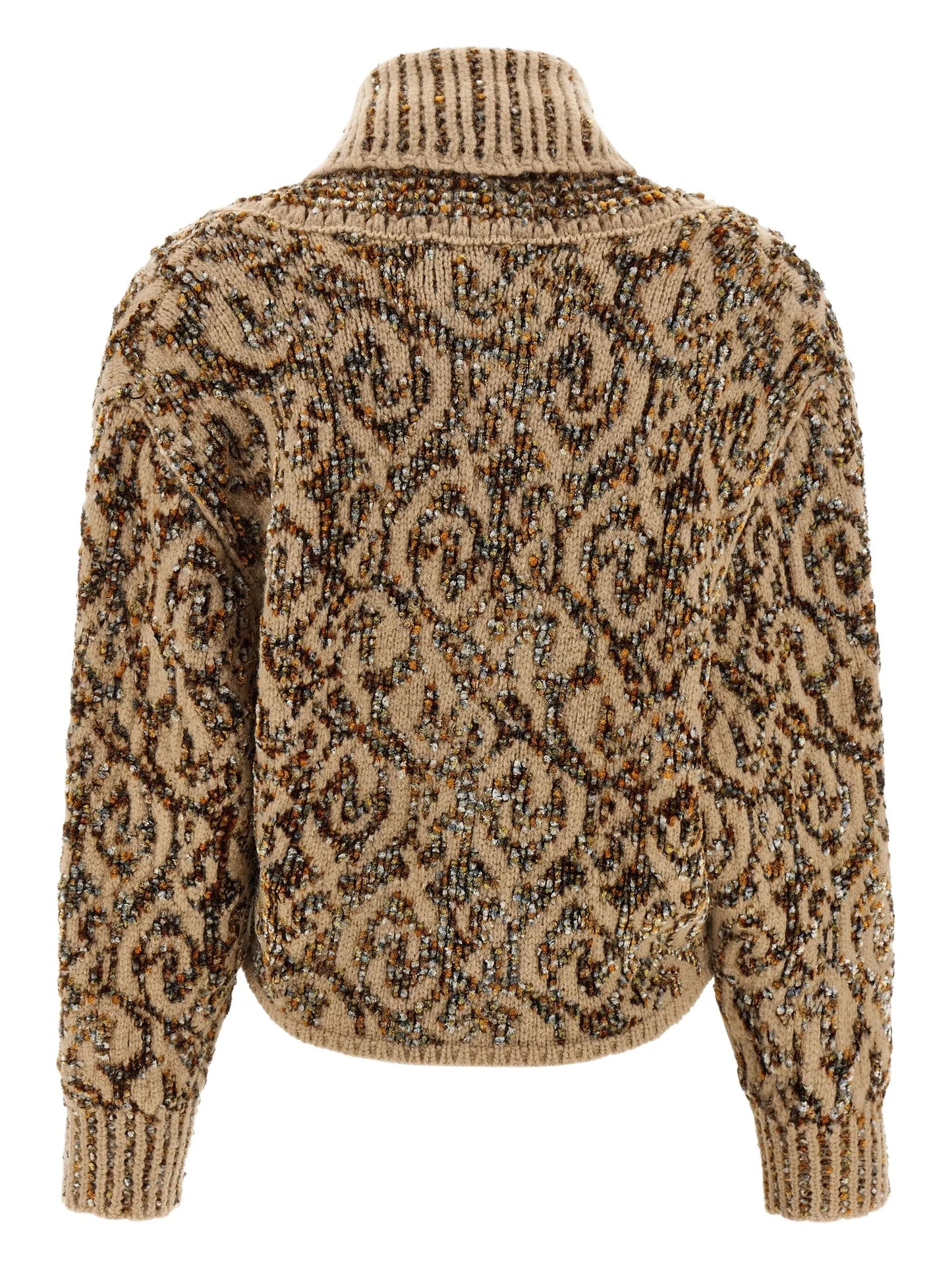 Tekla graphic-jacquard cardigan