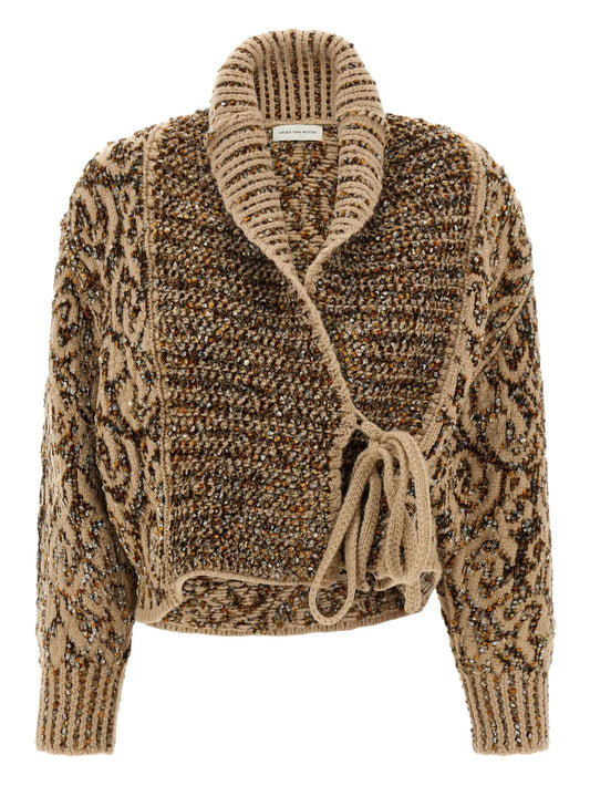 Tekla graphic-jacquard cardigan