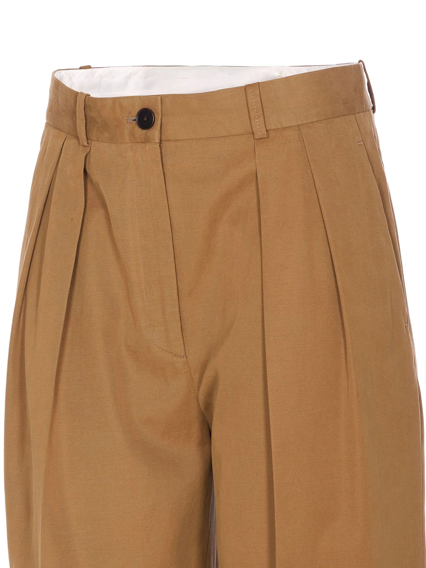 Igor button pleated trousers