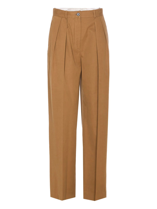 Igor button pleated trousers