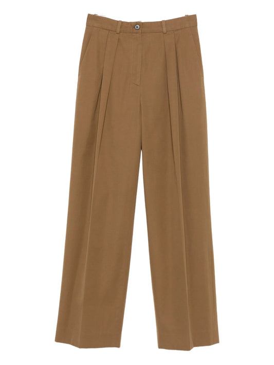 Igor button pleated trousers