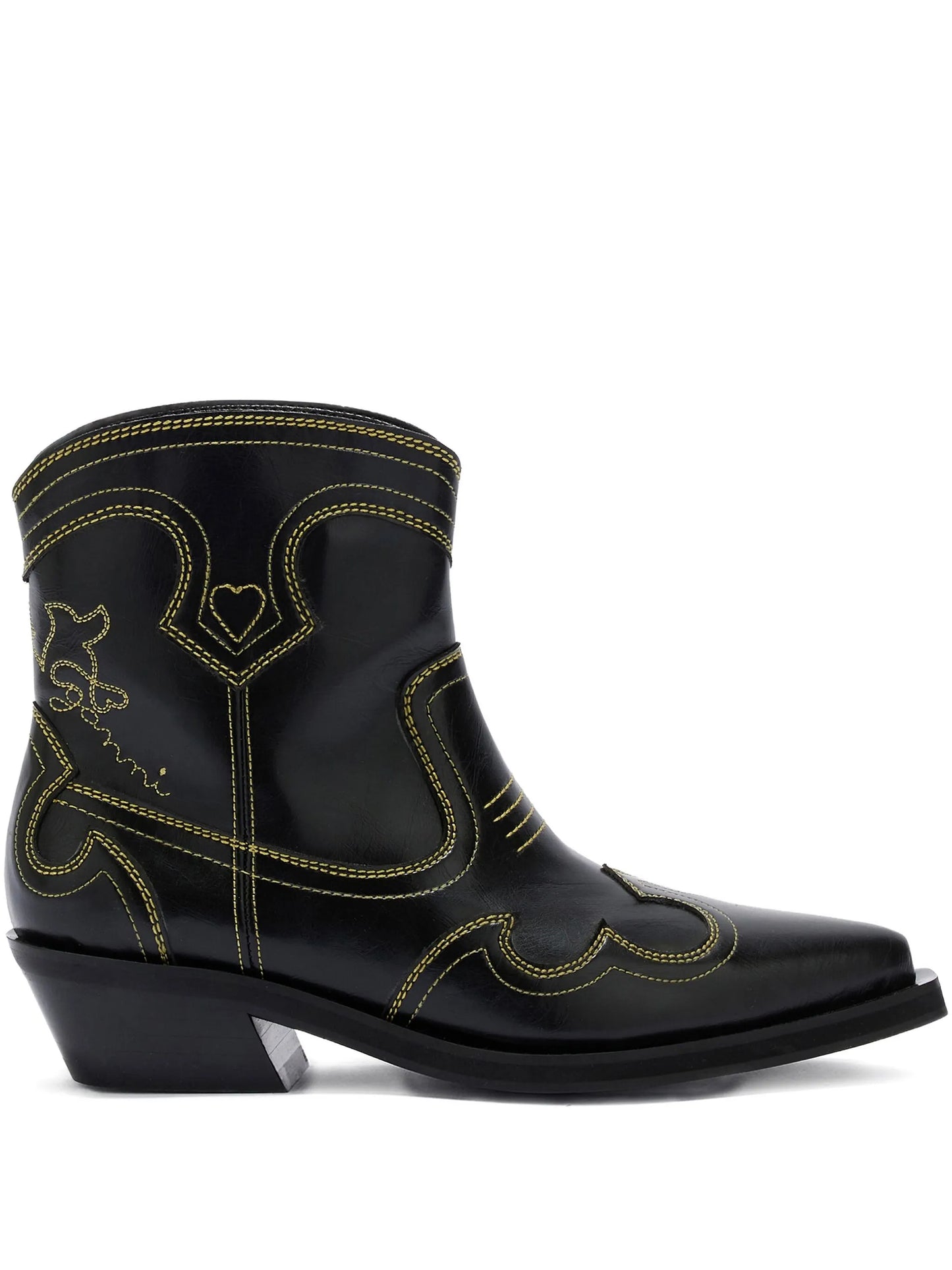 stitching pointed boots