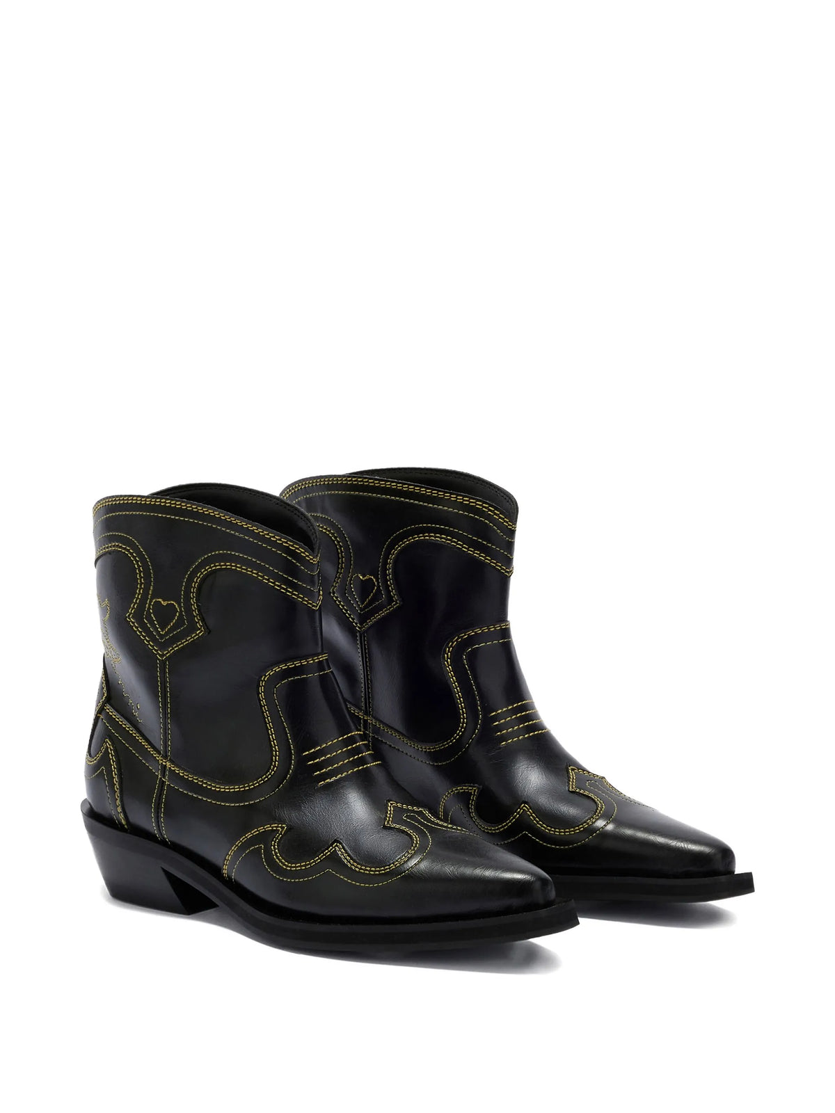 low shaft embroidered western boots