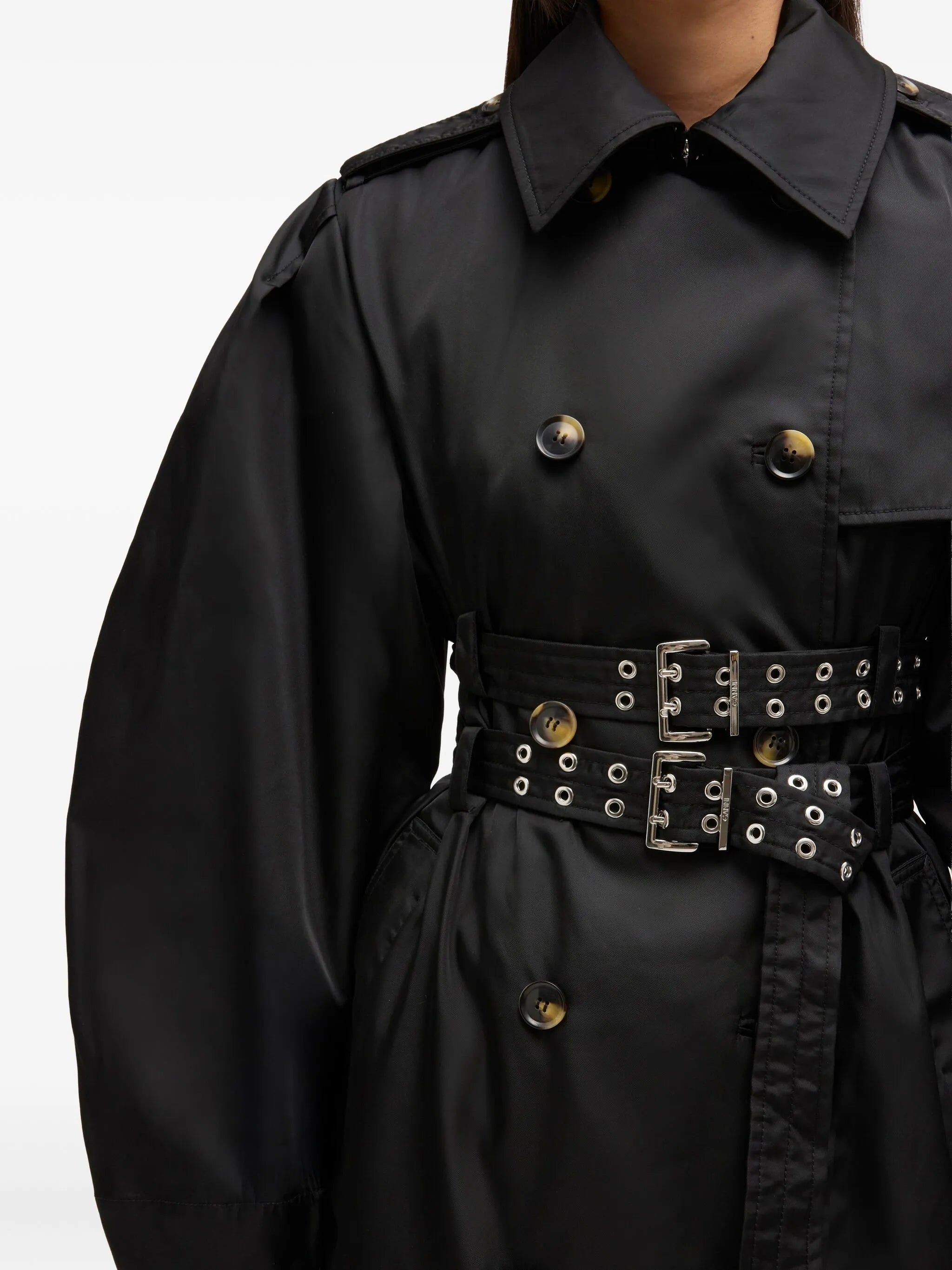 belted double-breasted coat