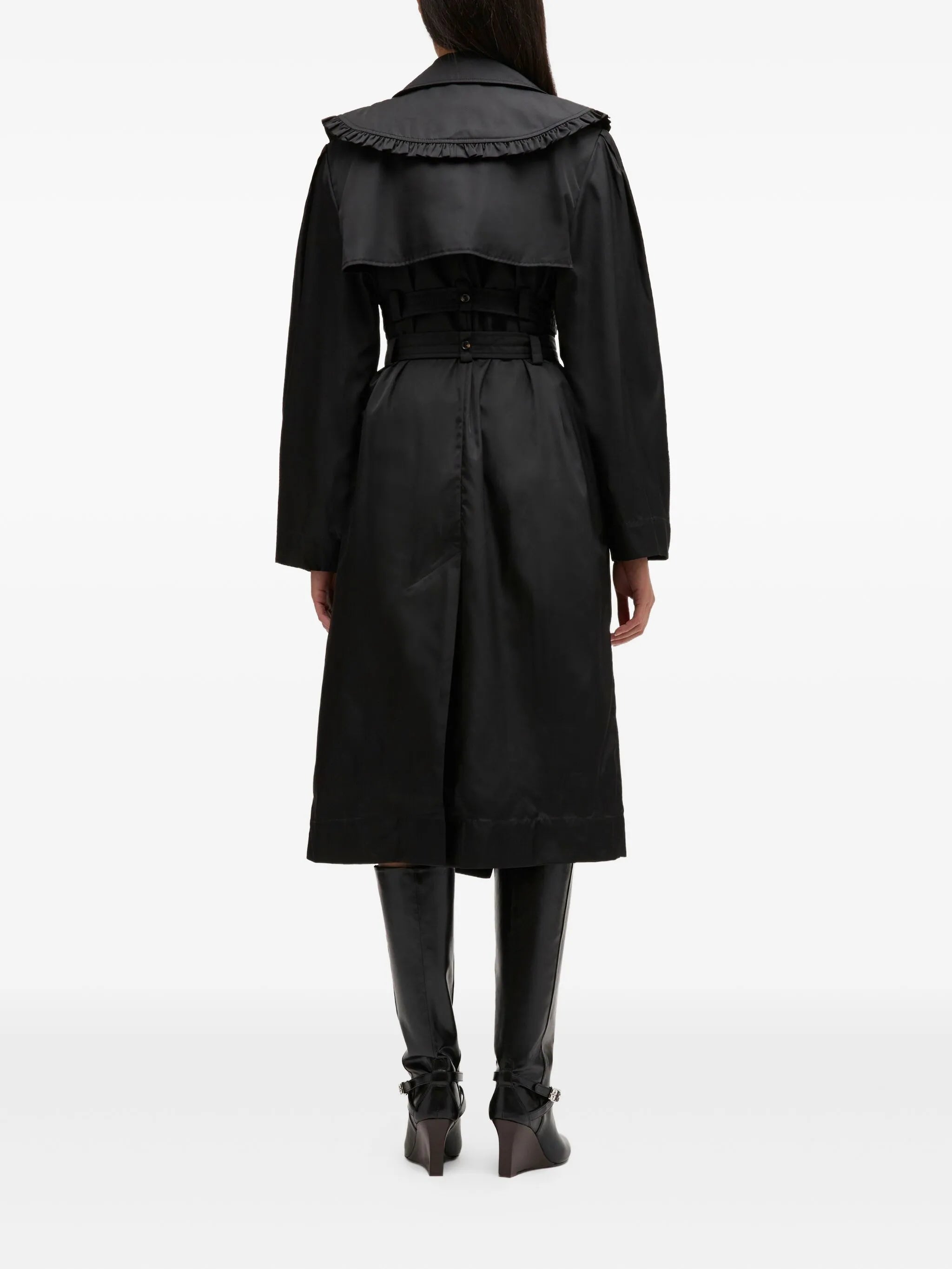 belted double-breasted coat