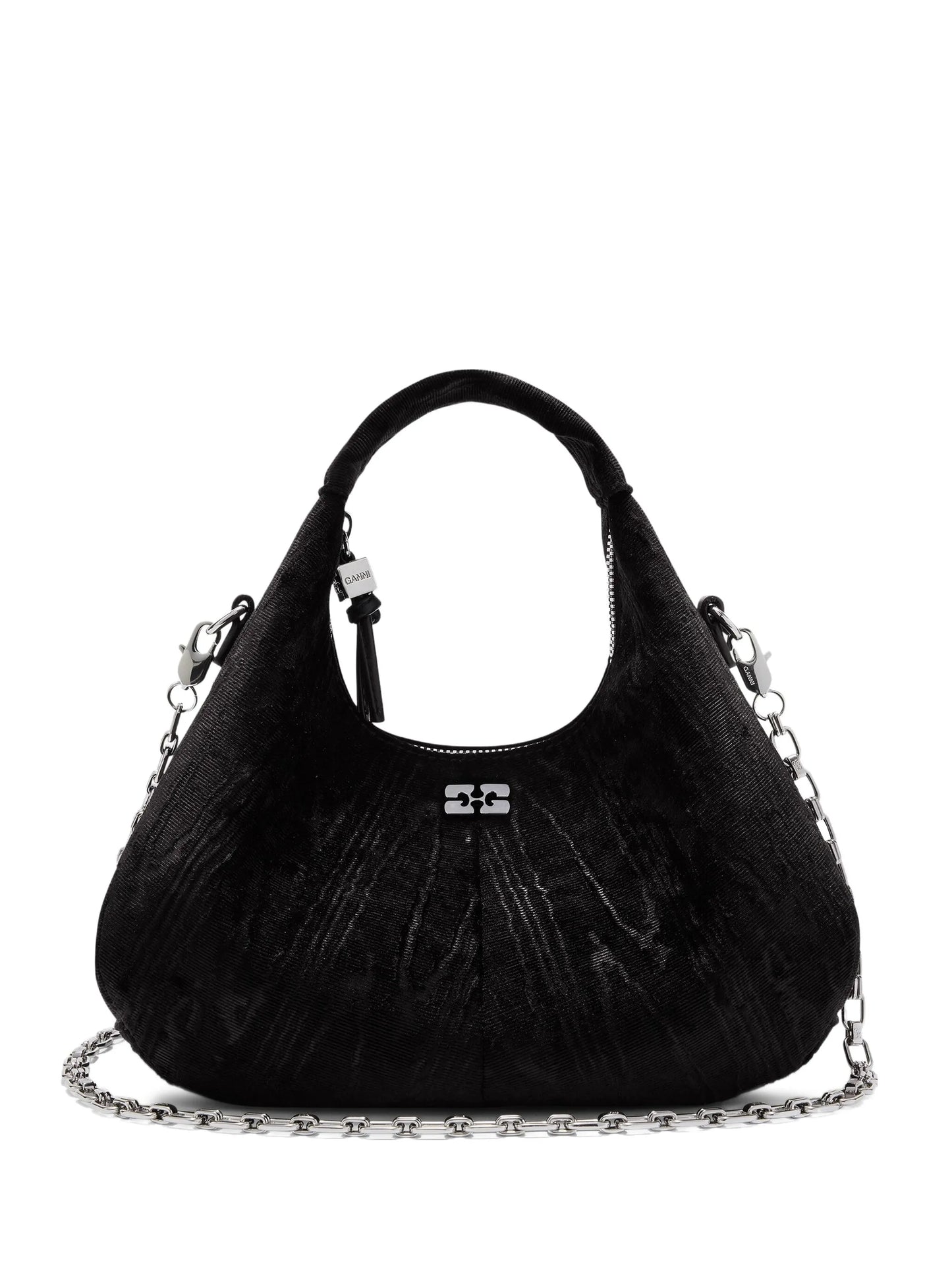 velvet moire mini shoulder bag