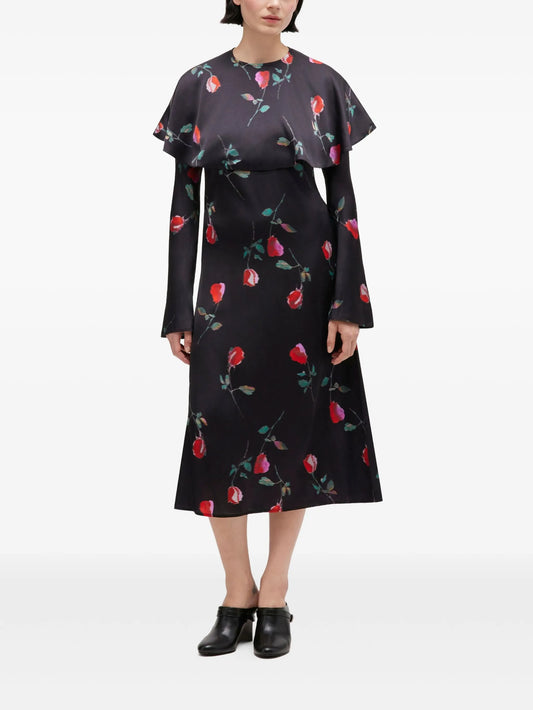 ruffled floral dress