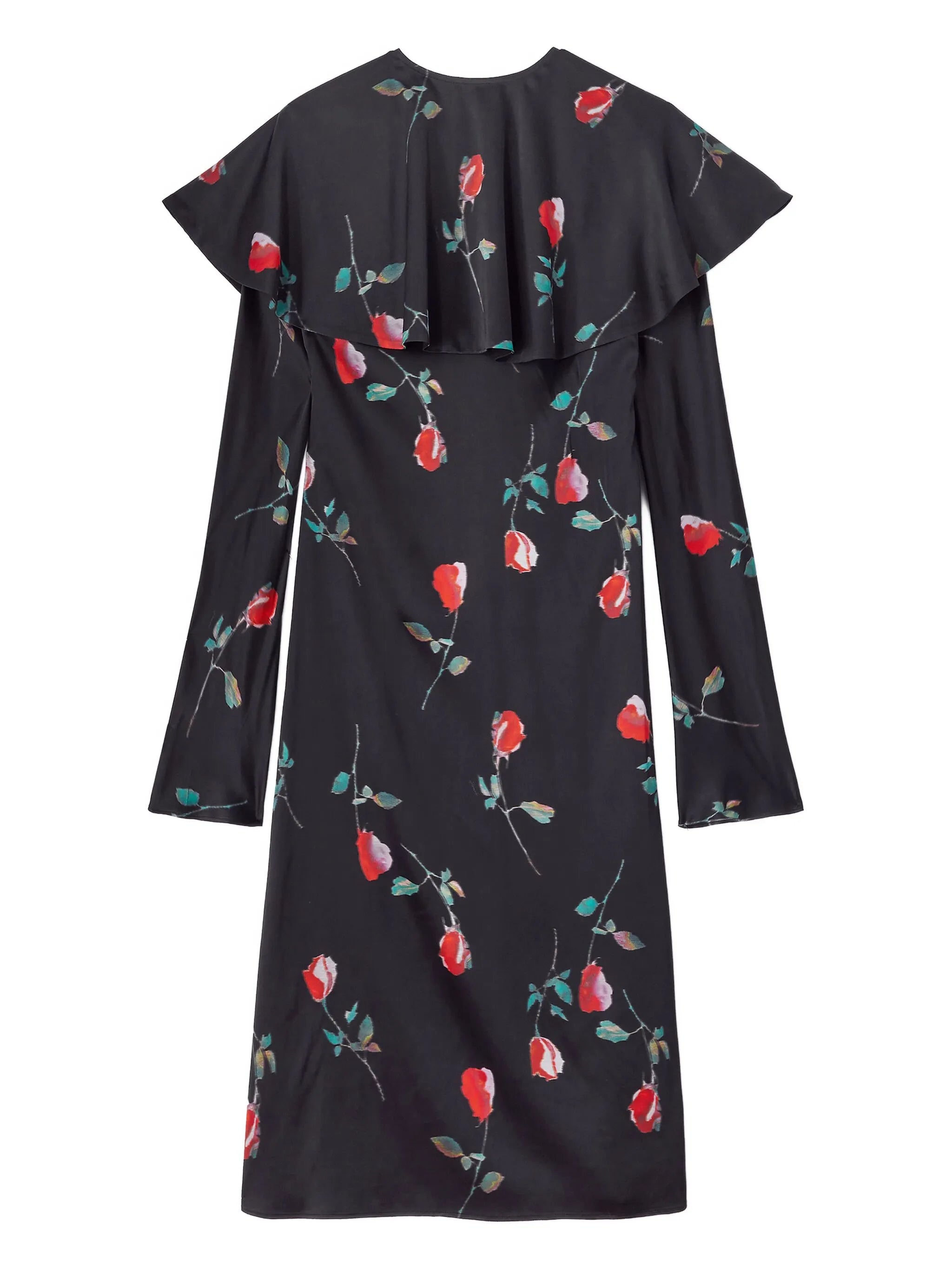 ruffled floral dress