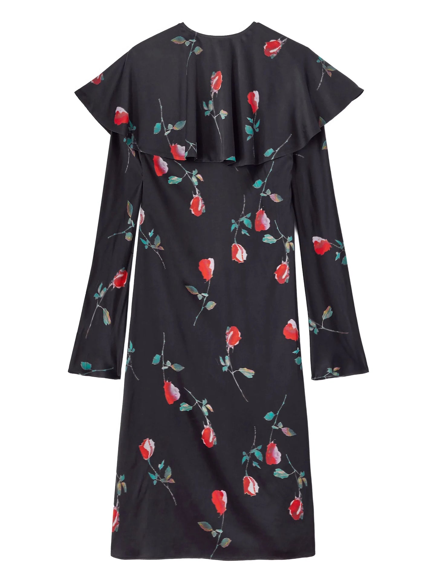 ruffled floral dress