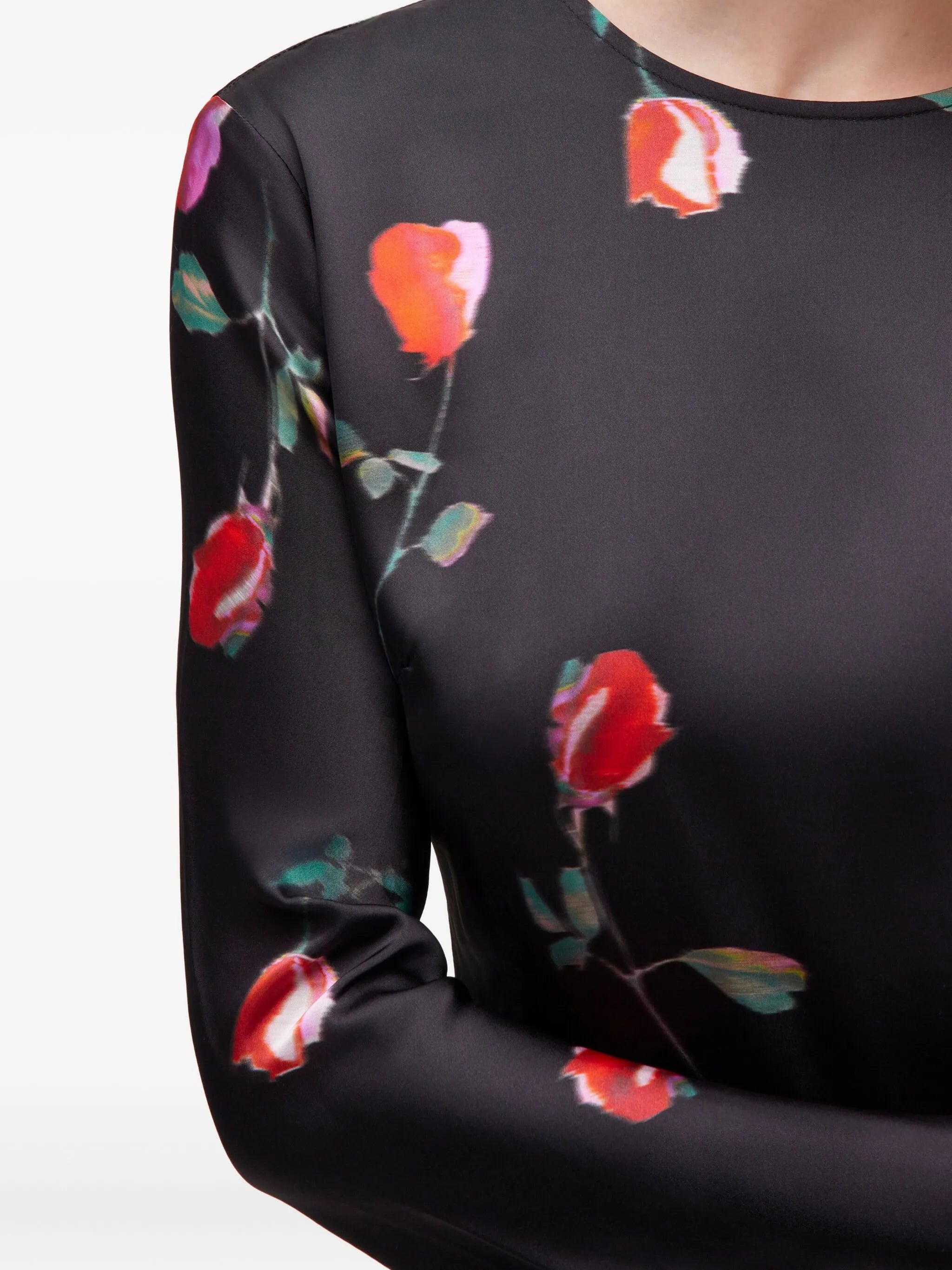 ruffled floral dress