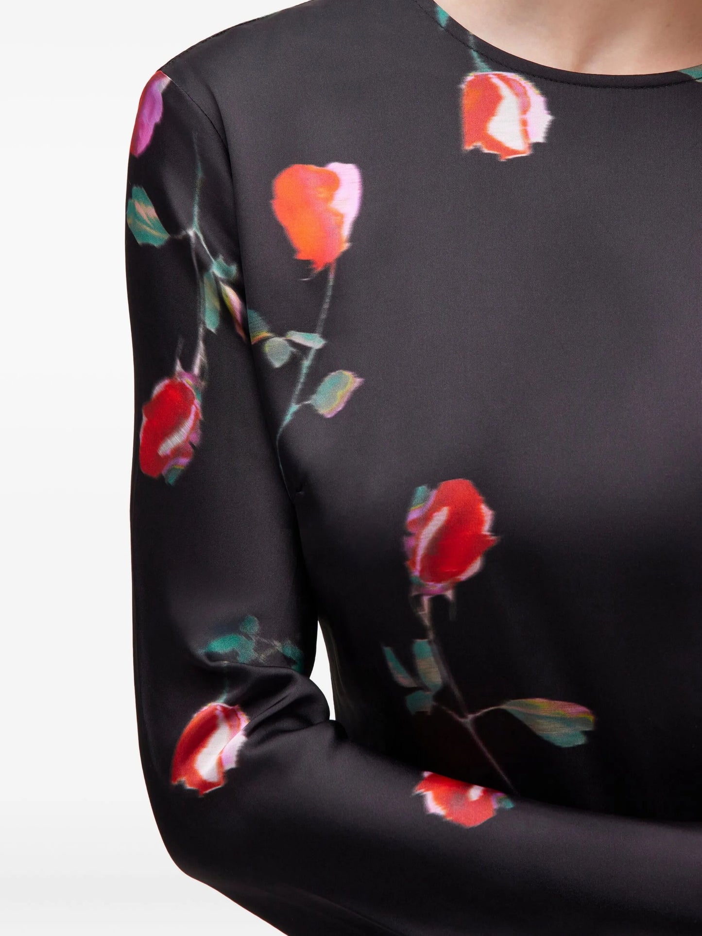 ruffled floral dress