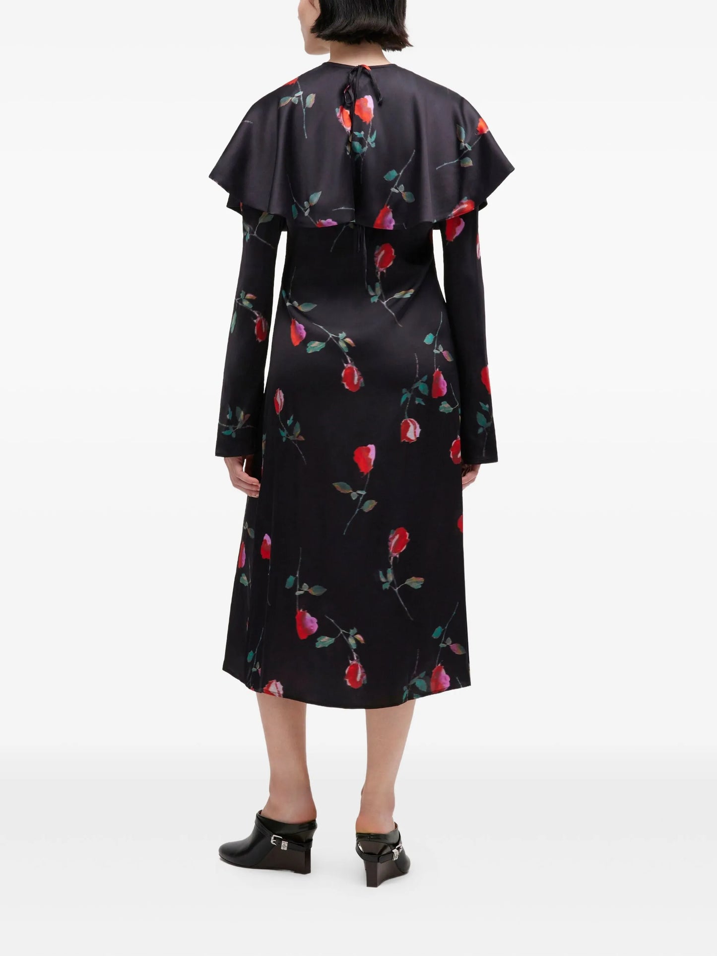 ruffled floral dress