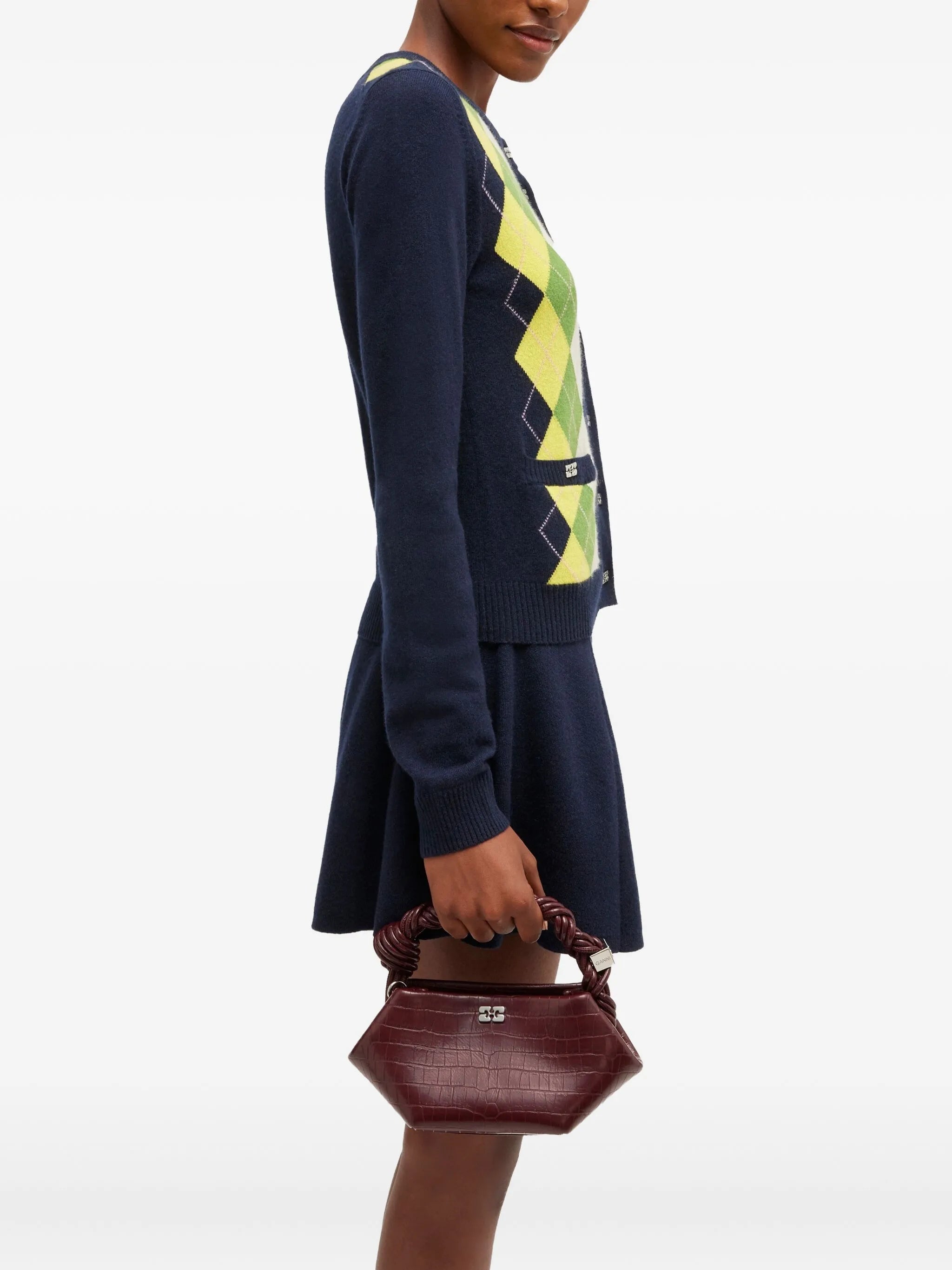 mini Bou twisted-handle tote bag