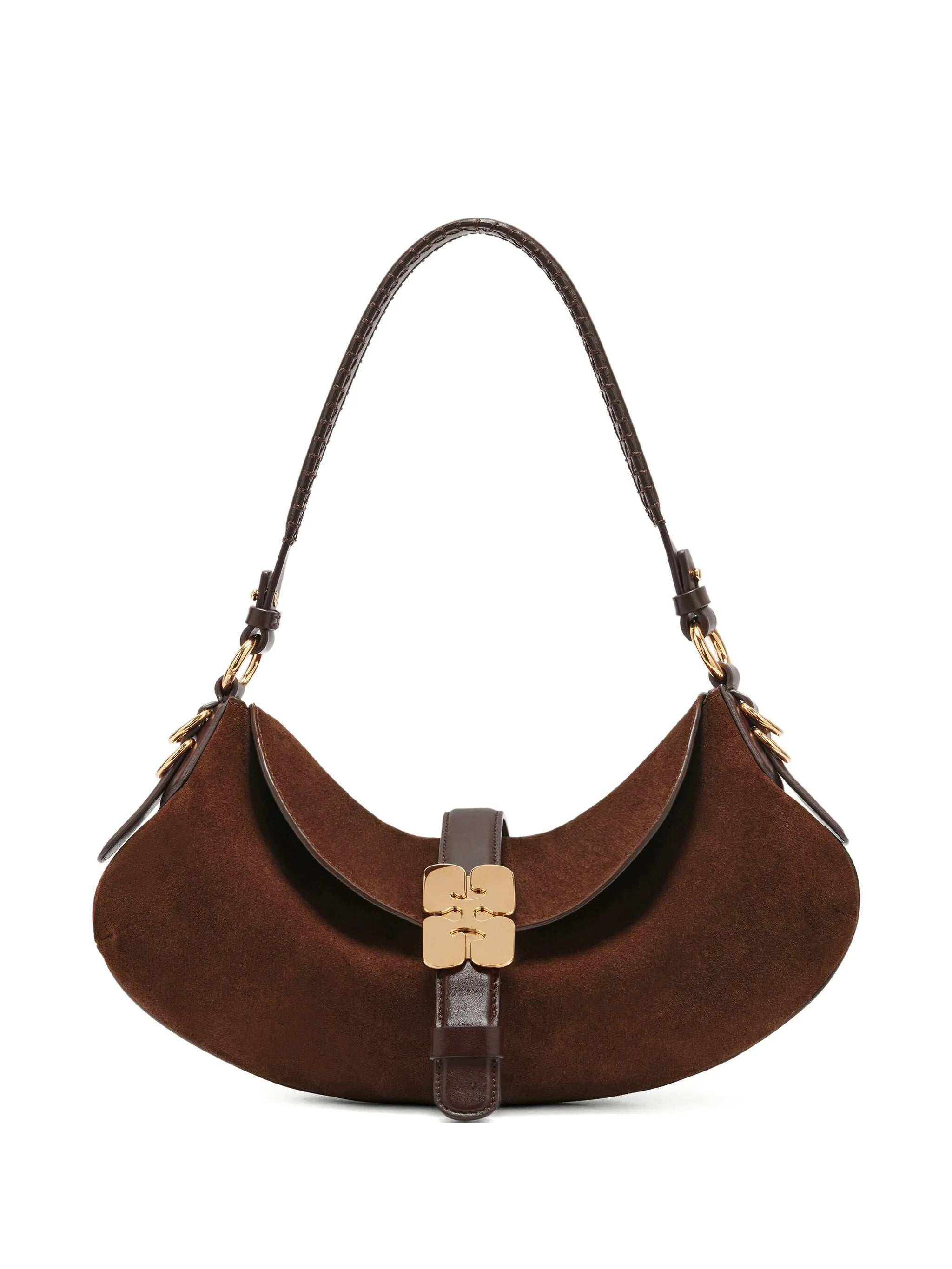 B-Kat suede shoulder bag