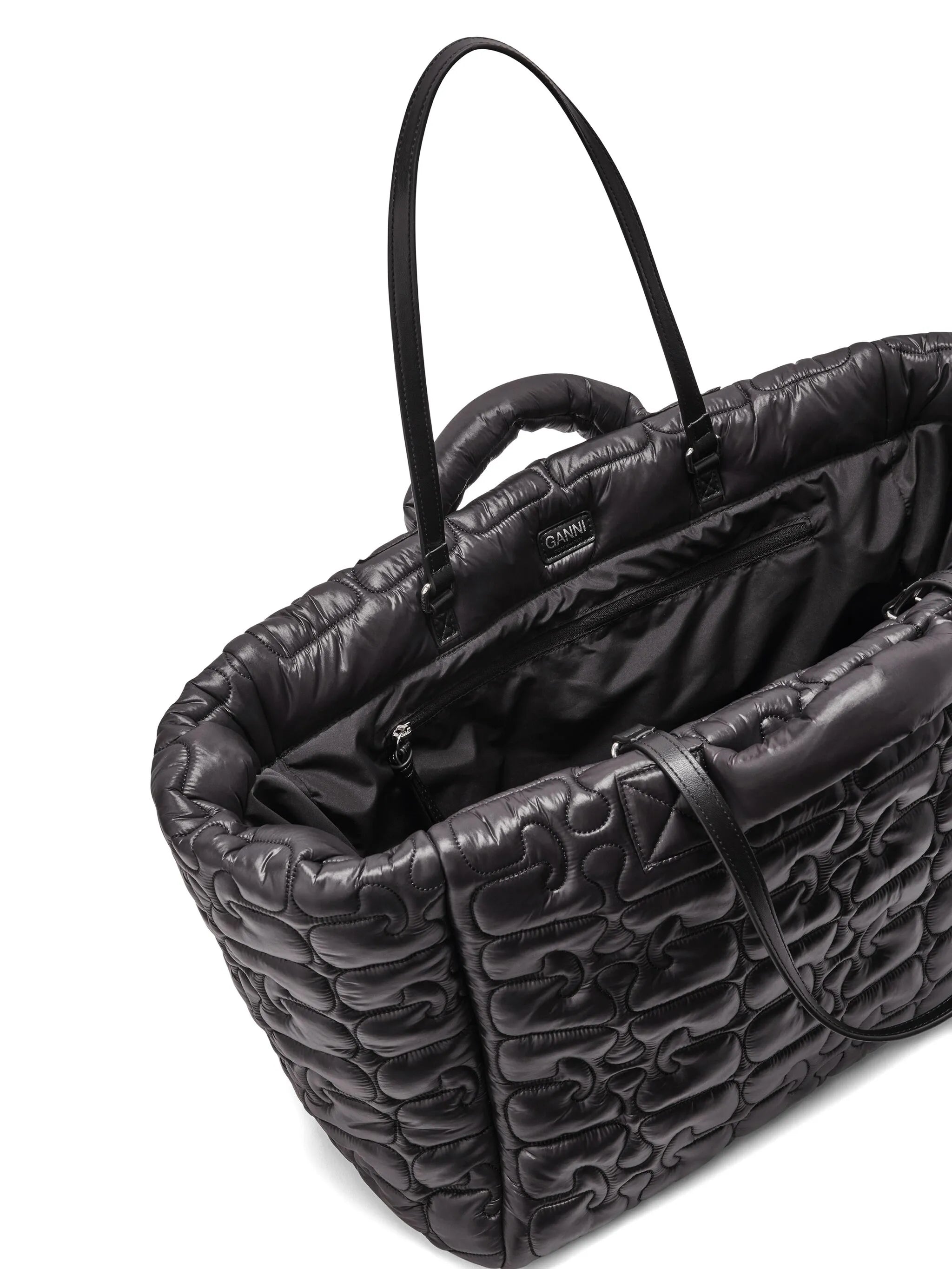 XXL logo-quilted tote bag