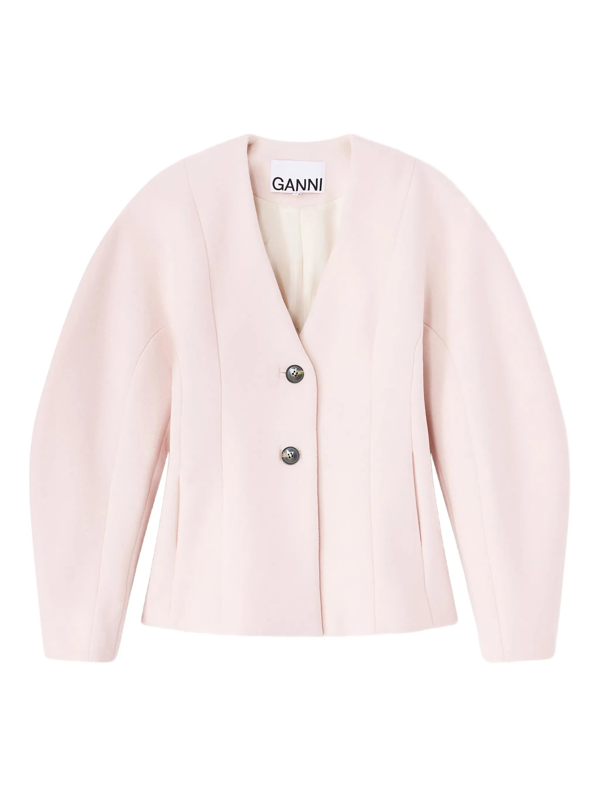 buttoned V-neck jacket