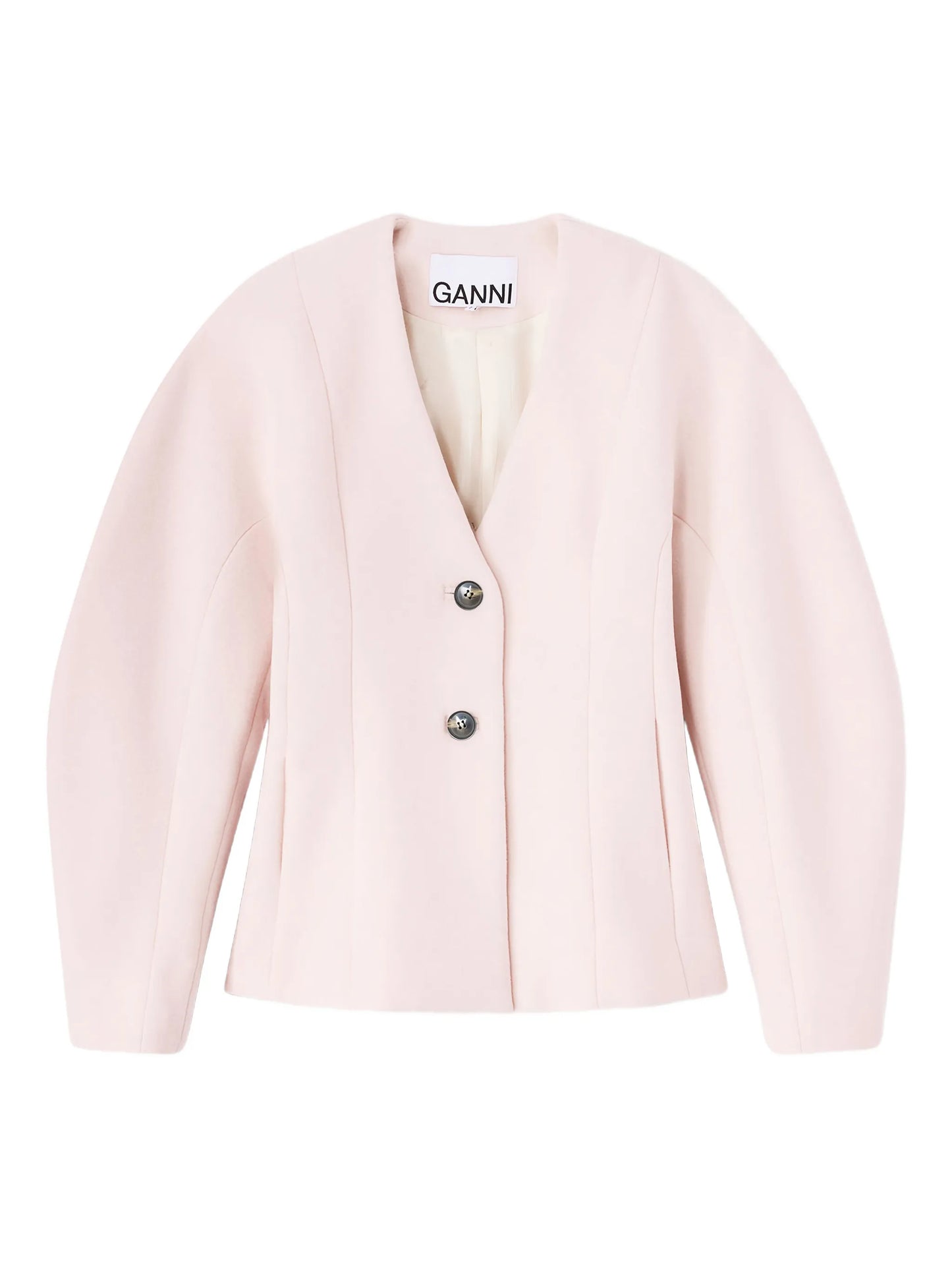 buttoned V-neck jacket