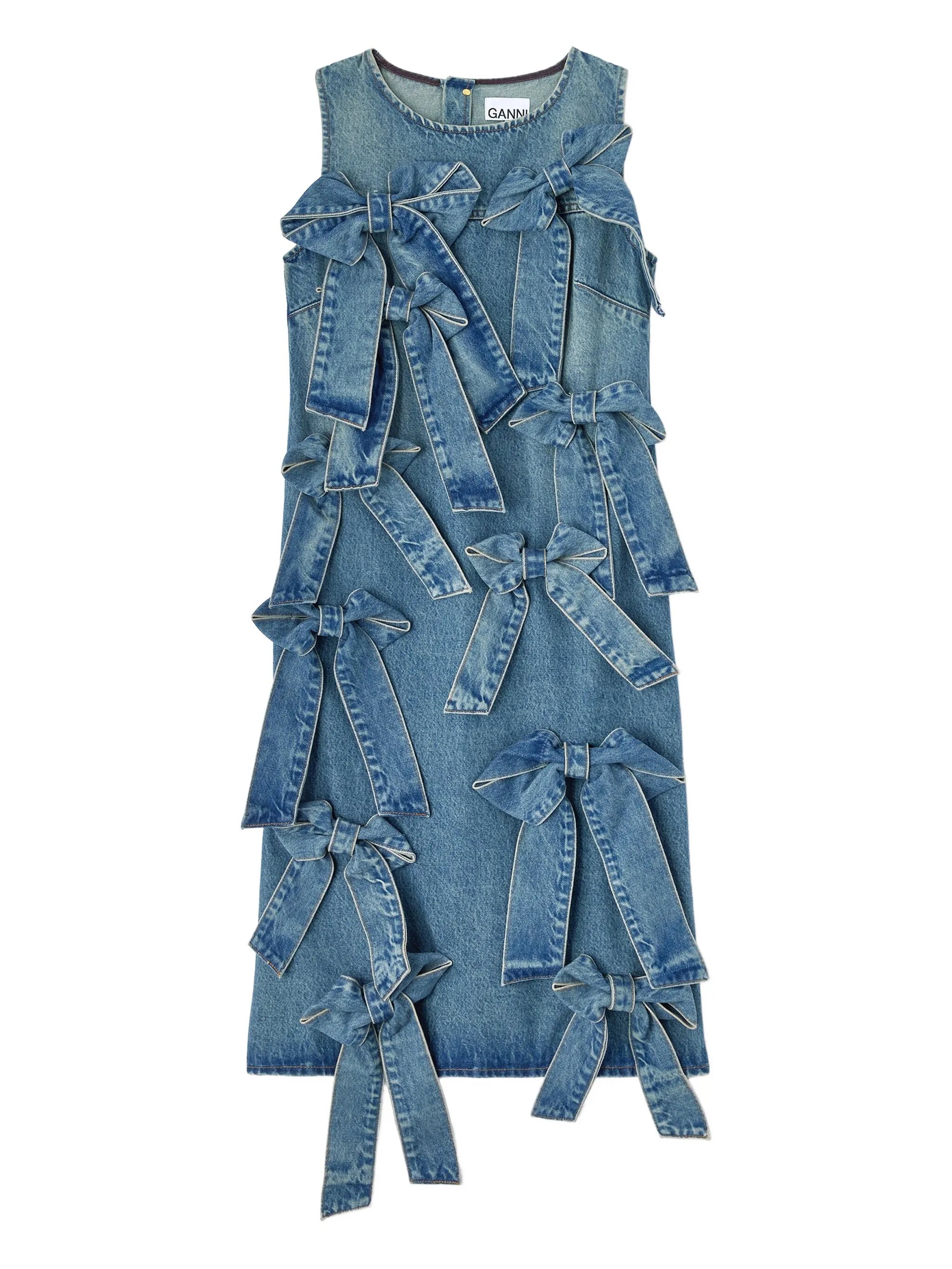 round-neck midi dress