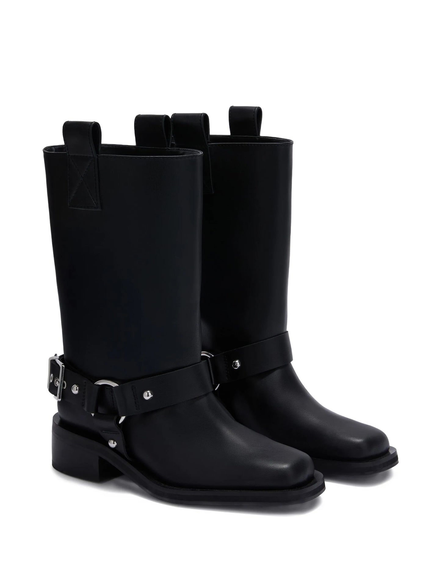 buckle-detail suede boots
