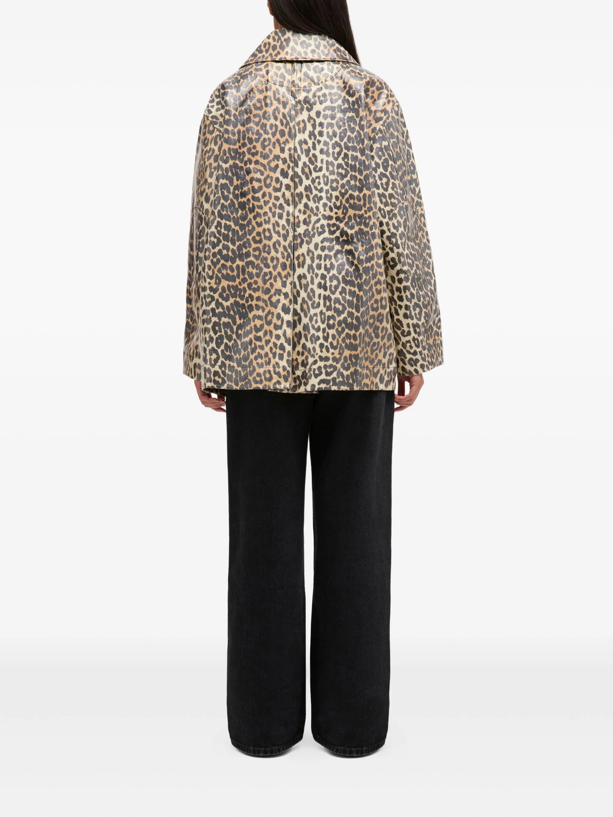 leopard-print jacket