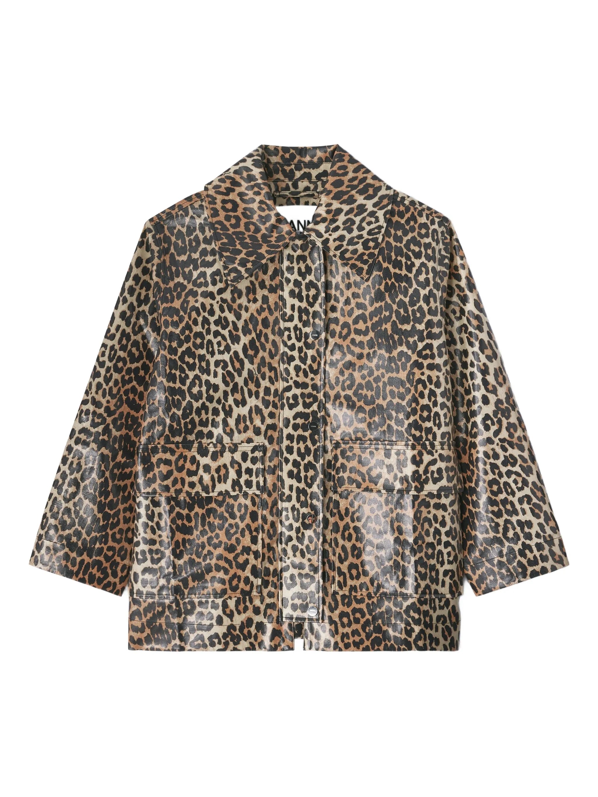 leopard-print jacket