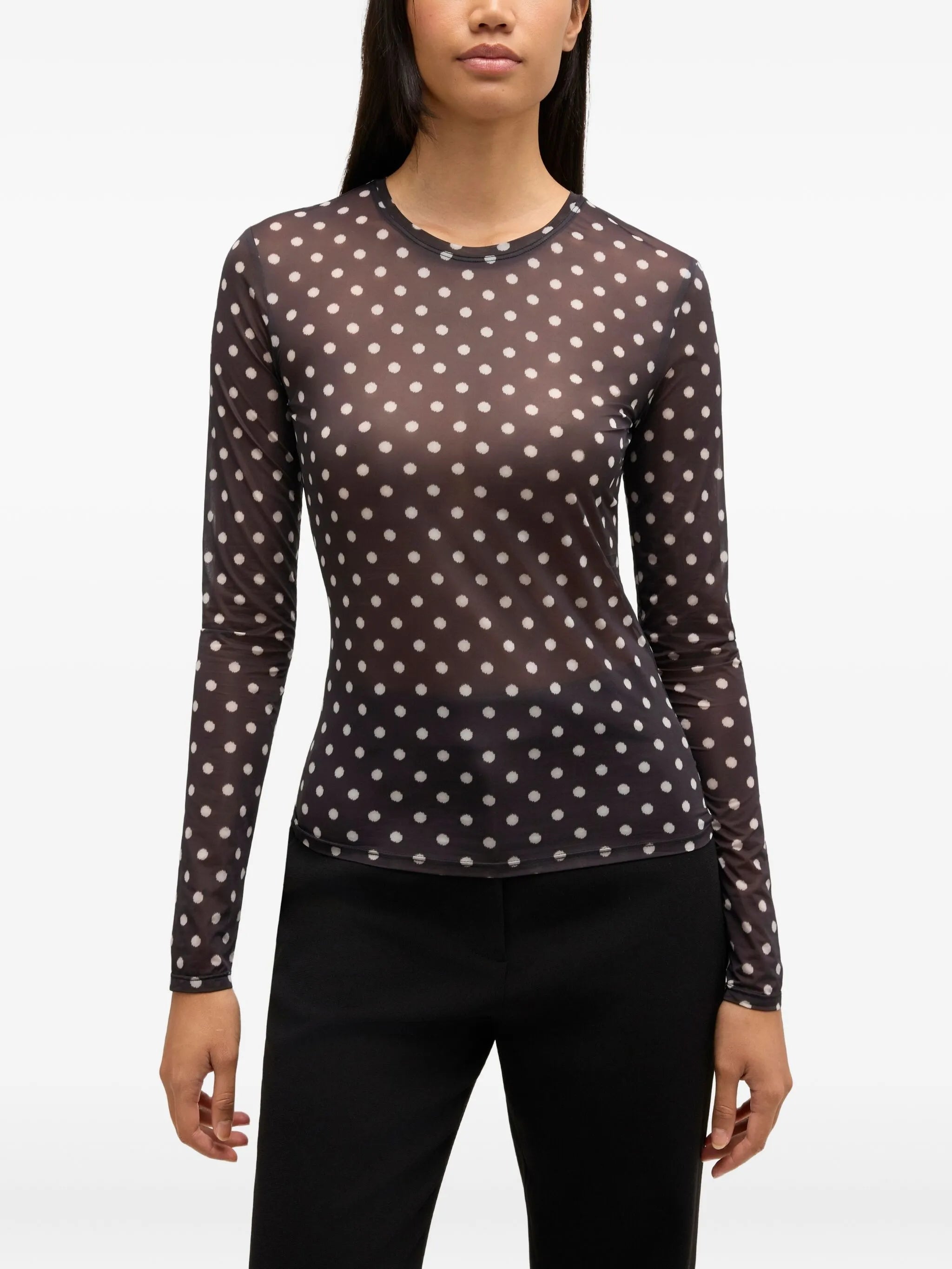 polka-dot top