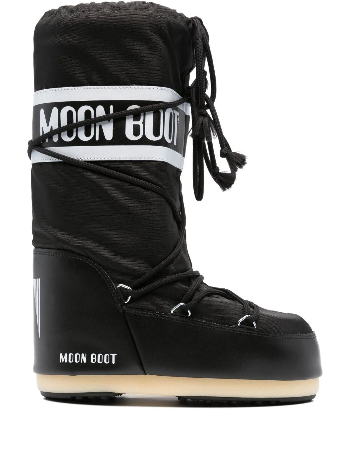 Icon black nylon boots