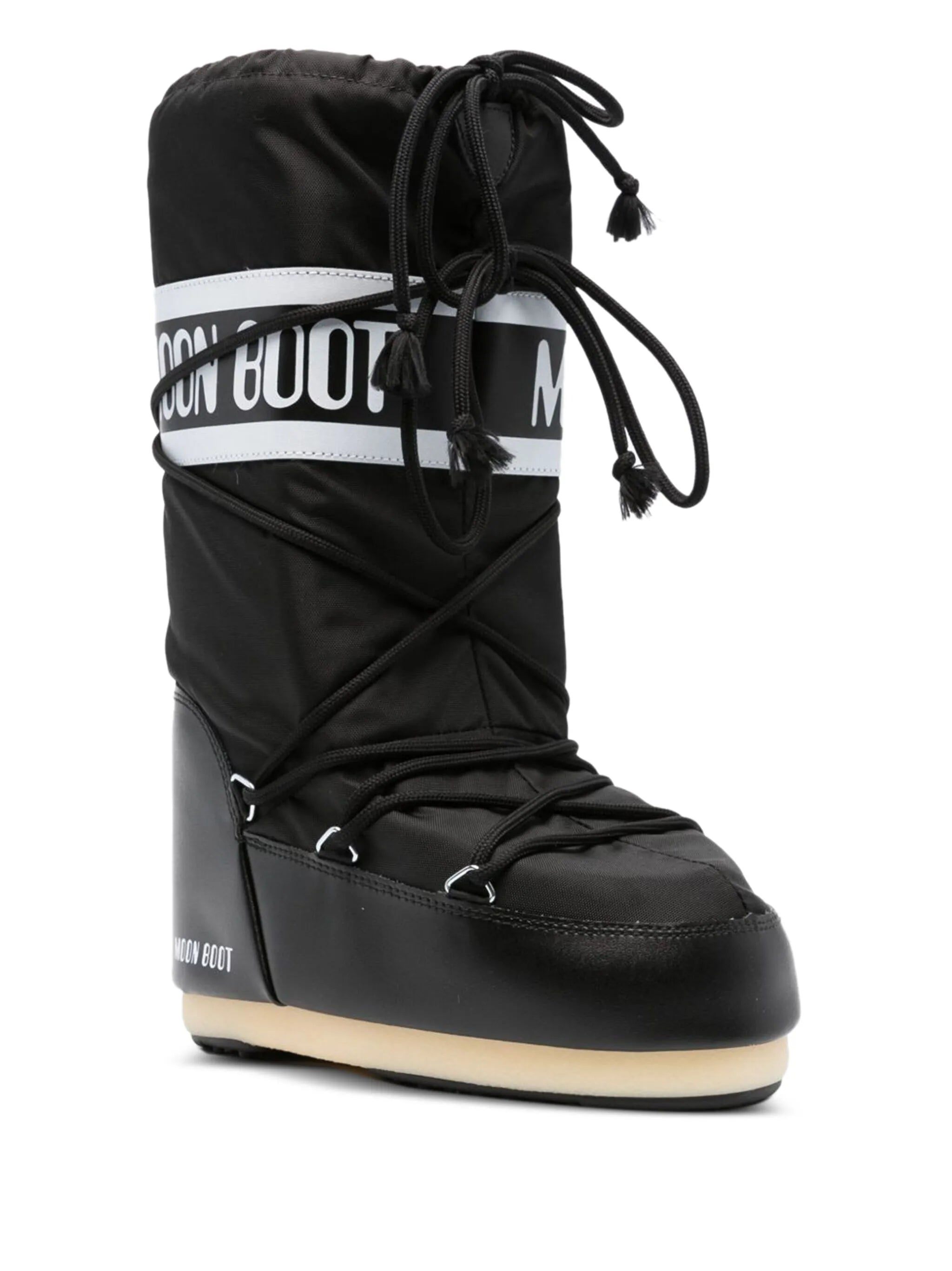 Icon black nylon boots