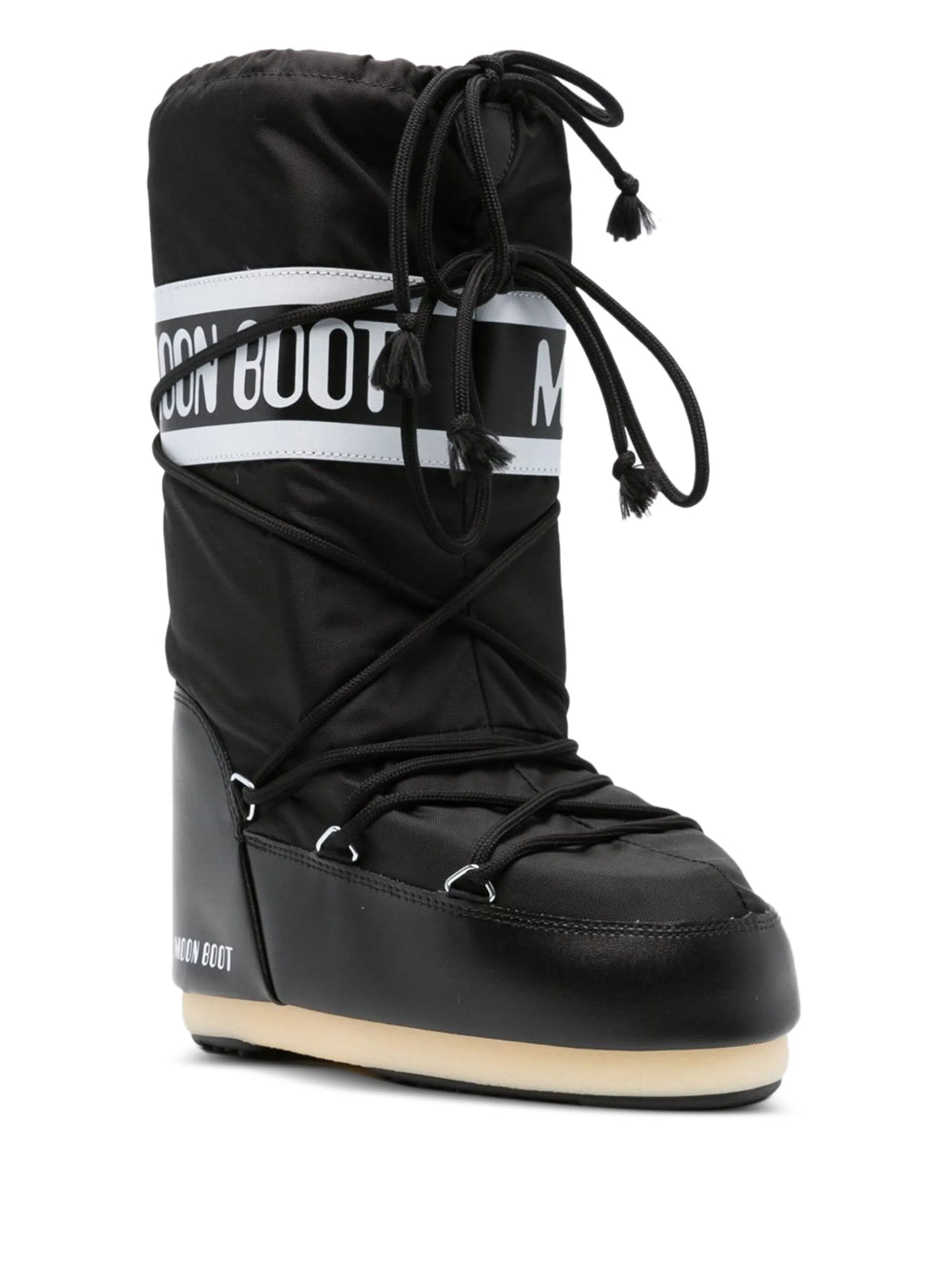 Icon black nylon boots