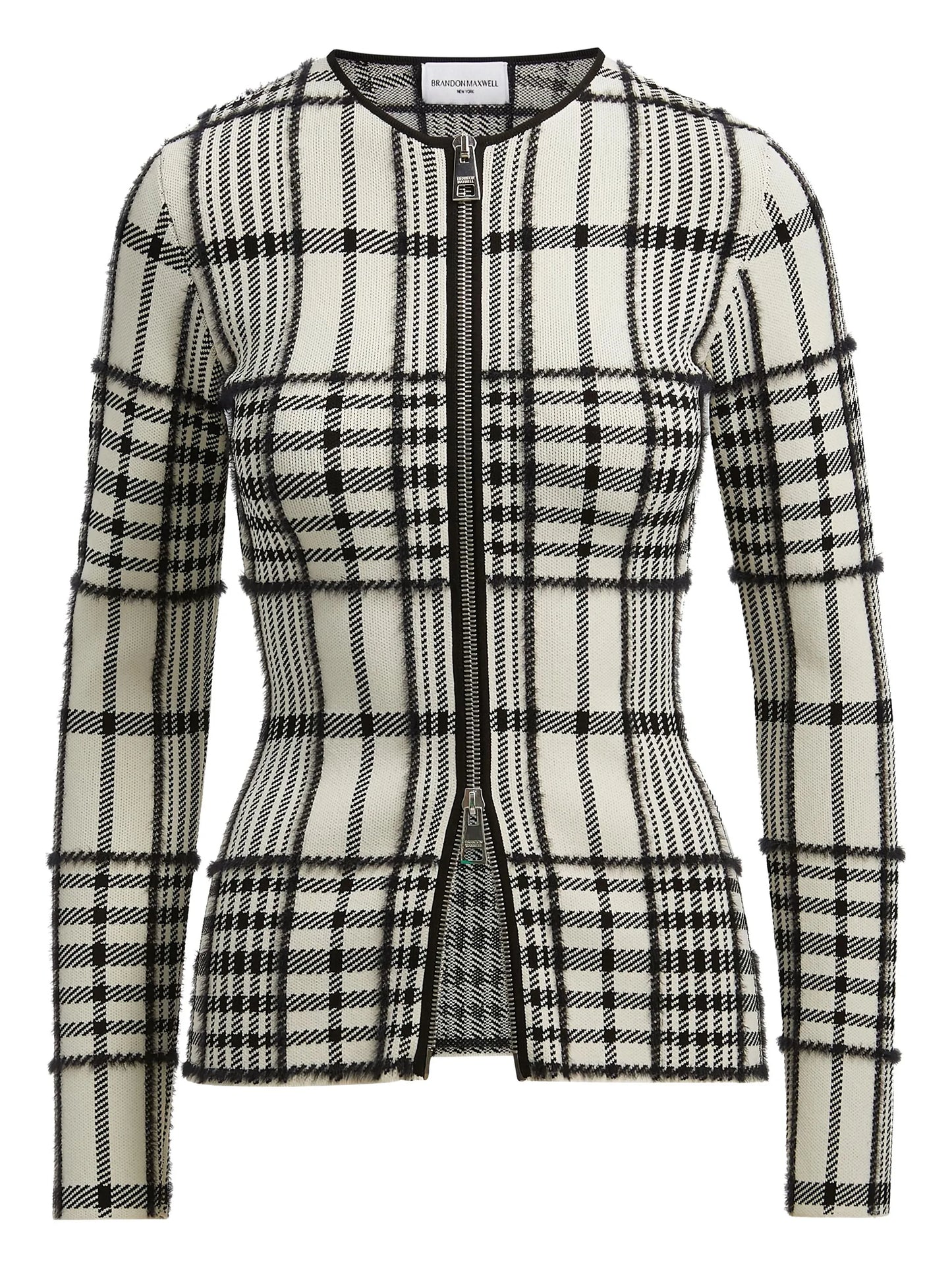 Greer zip-front cardigan