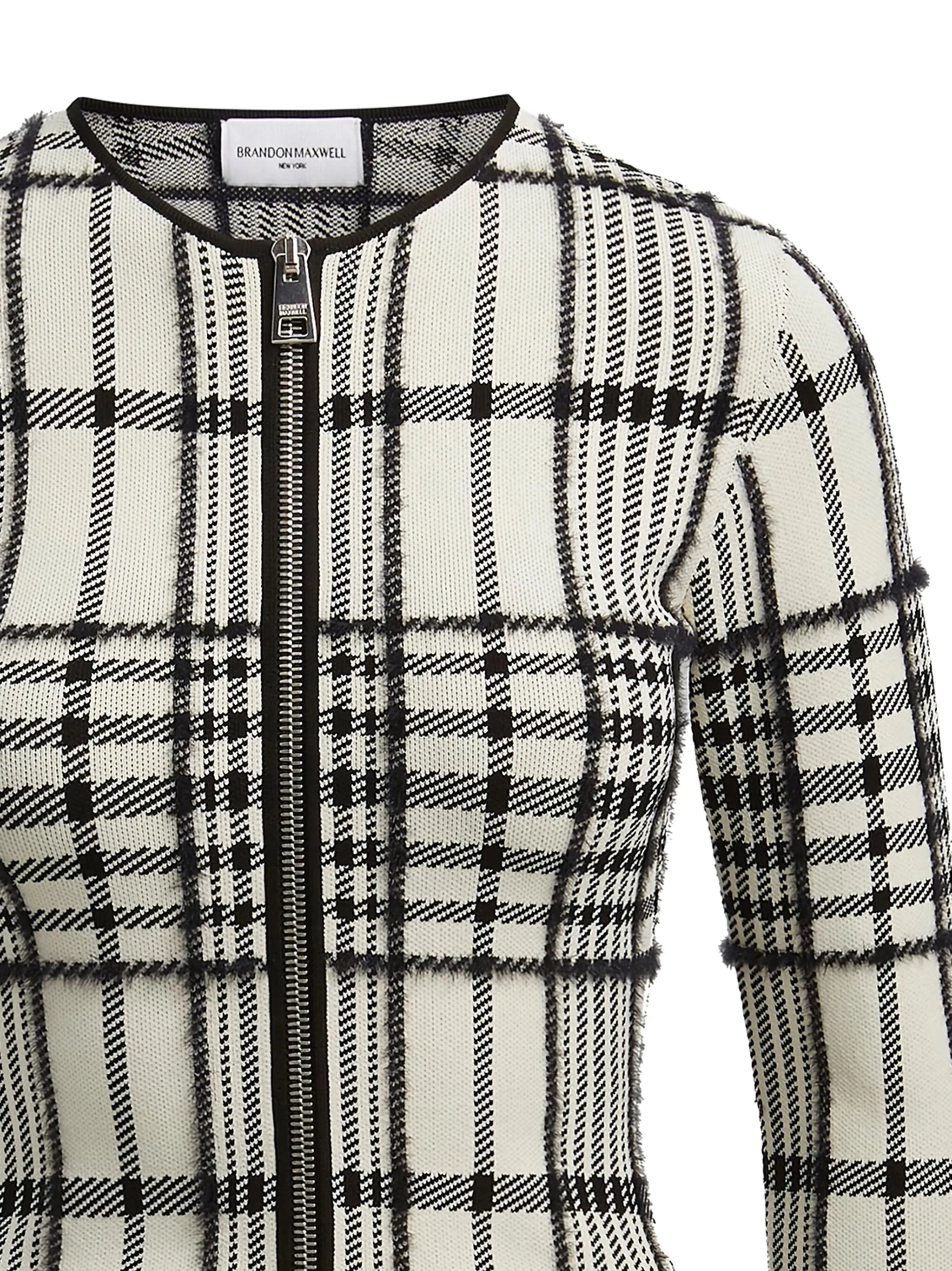 Greer zip-front cardigan