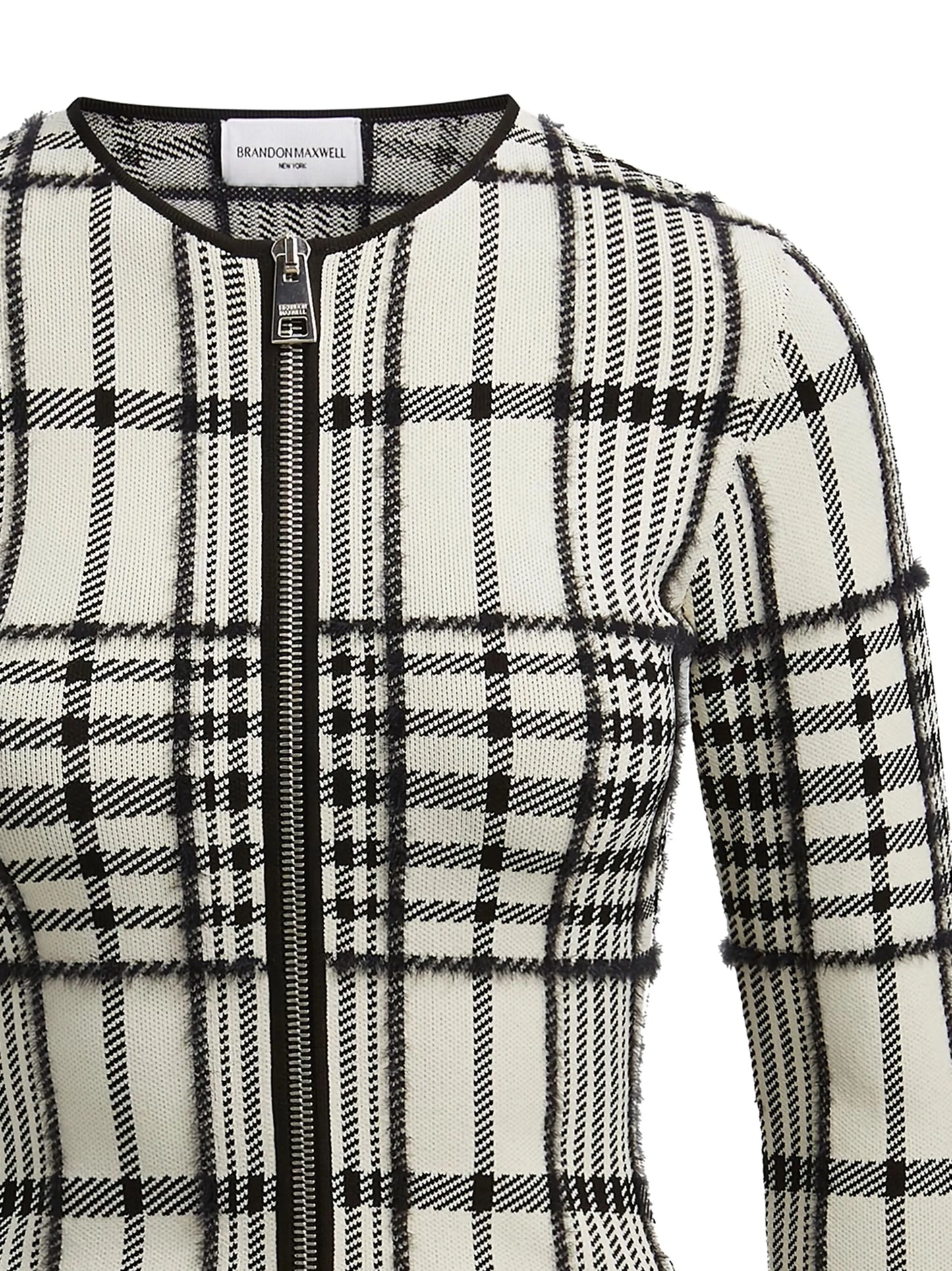 Greer zip-front cardigan