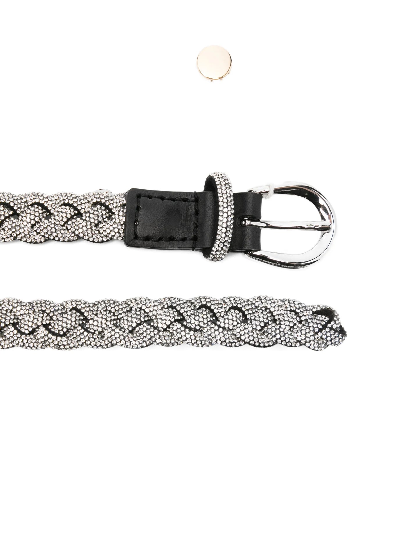 Priscilla rhinestone braided belt