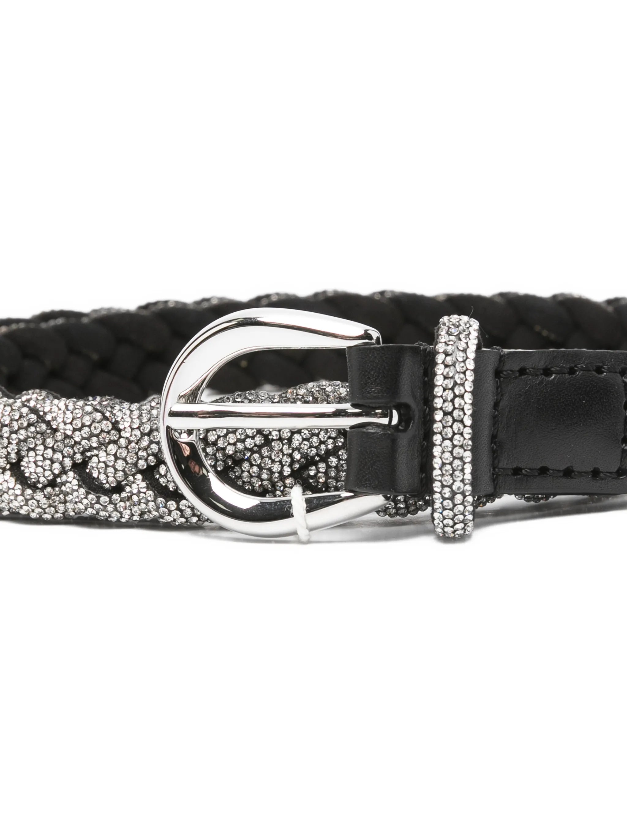 Priscilla rhinestone braided belt
