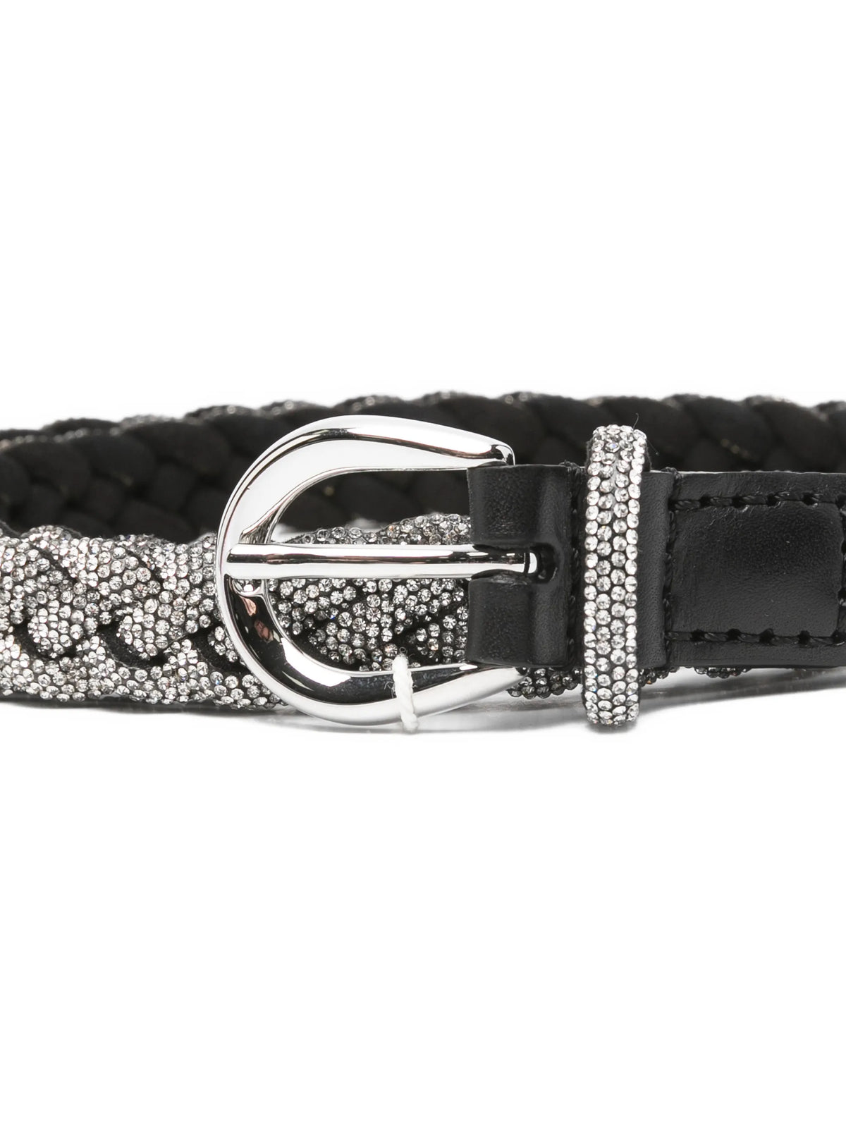 Priscilla rhinestone braided belt