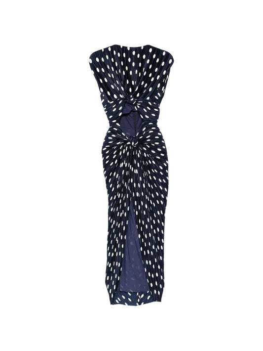 Inaya polka dot-pattern midi dress