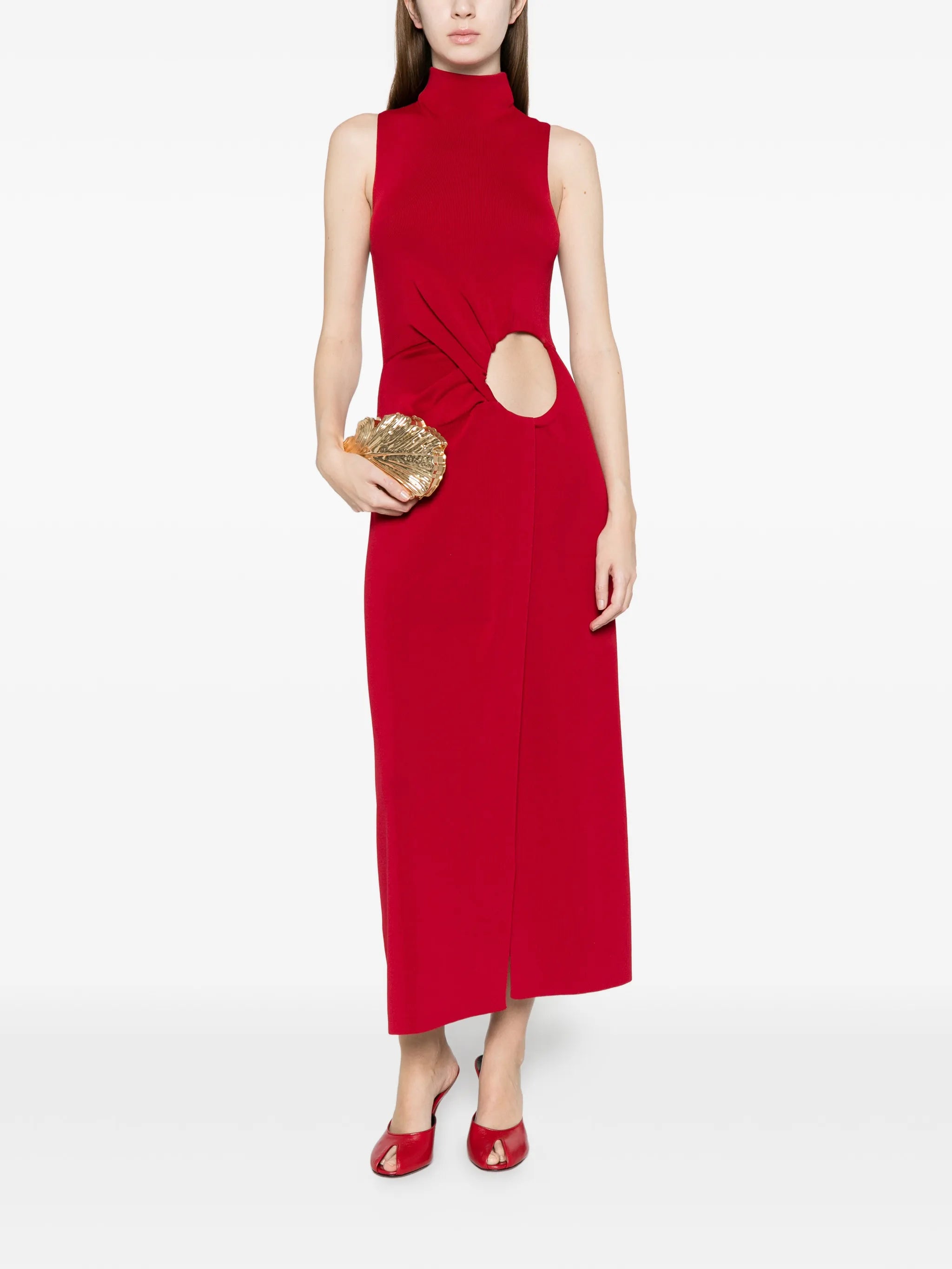 midi Amana cut-out dress