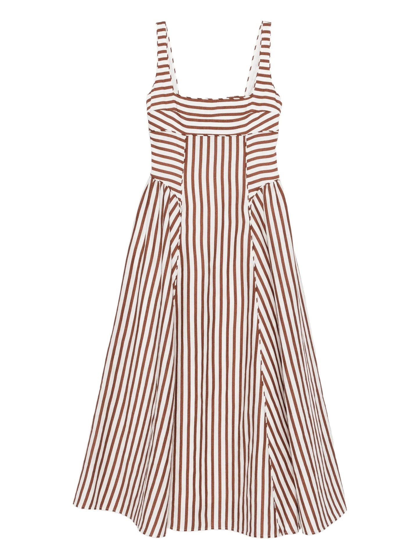 Carla striped midi dress
