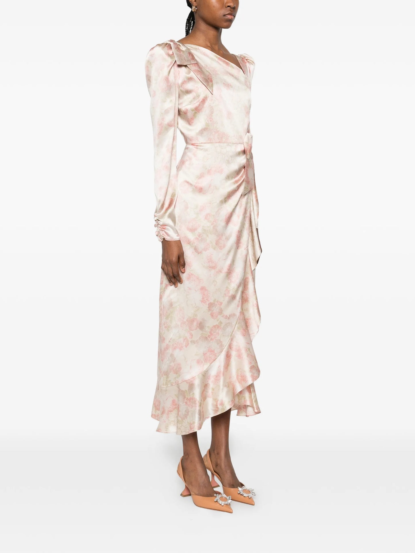 silk midi dress