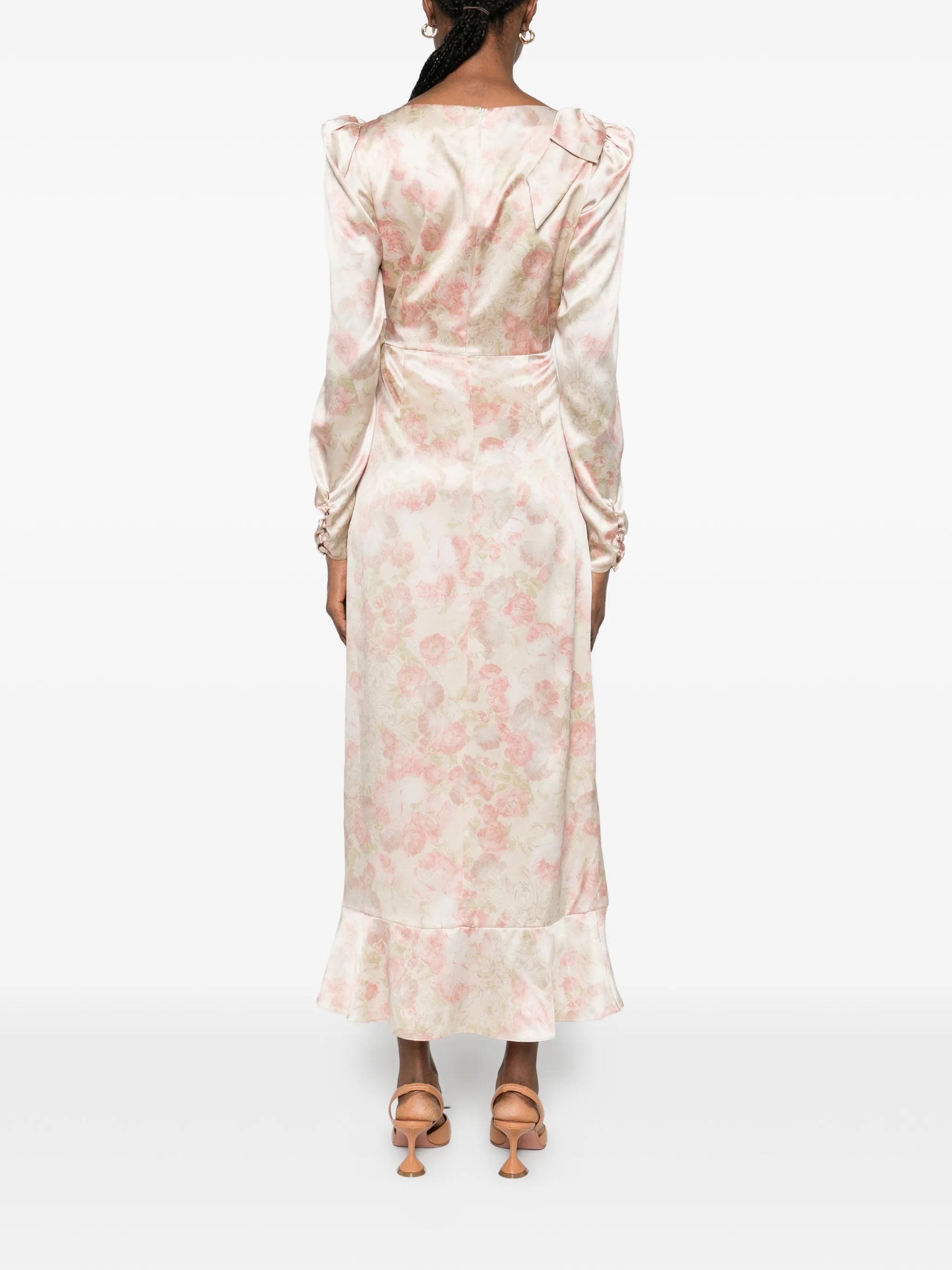 silk midi dress