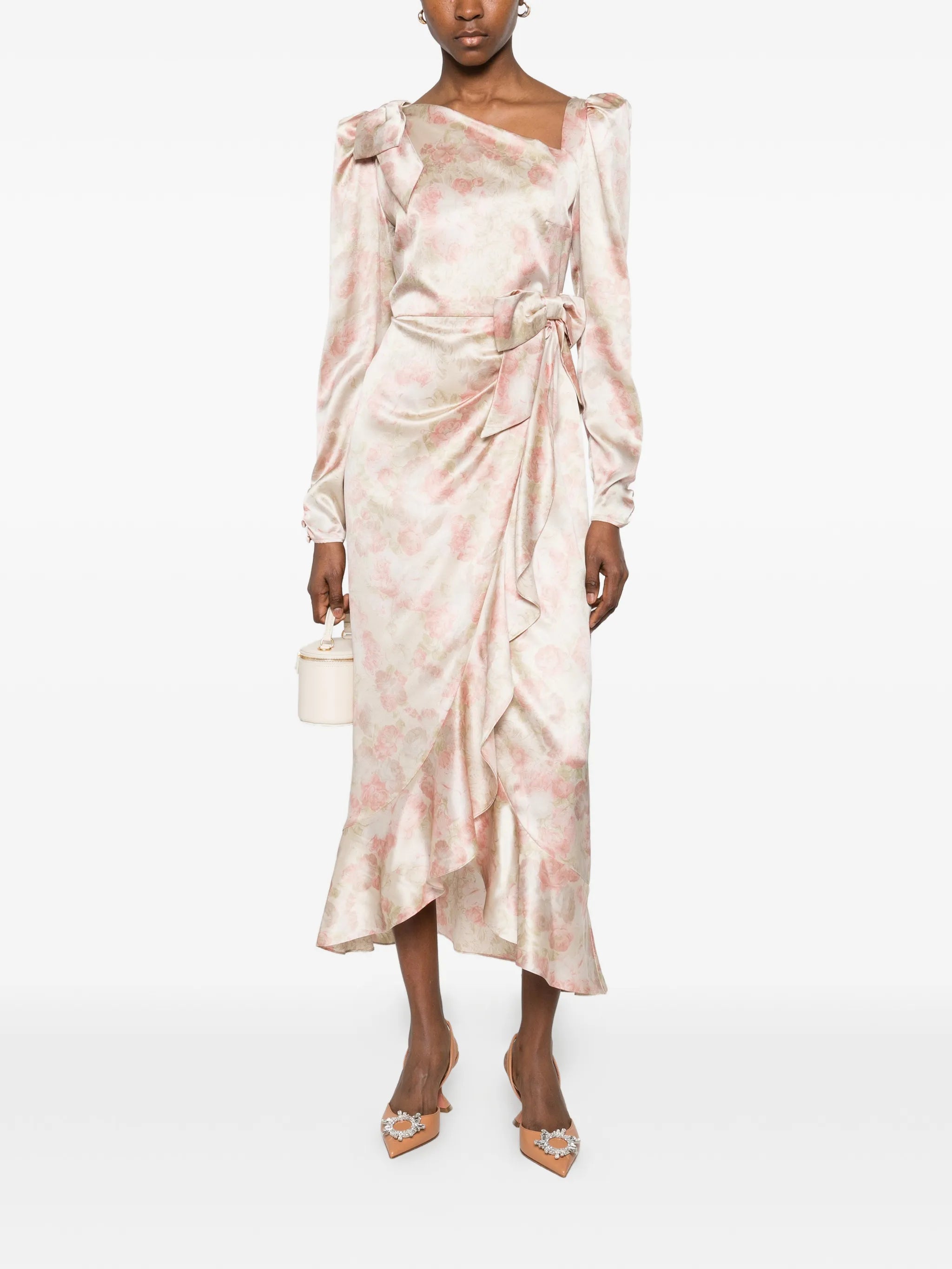 silk midi dress