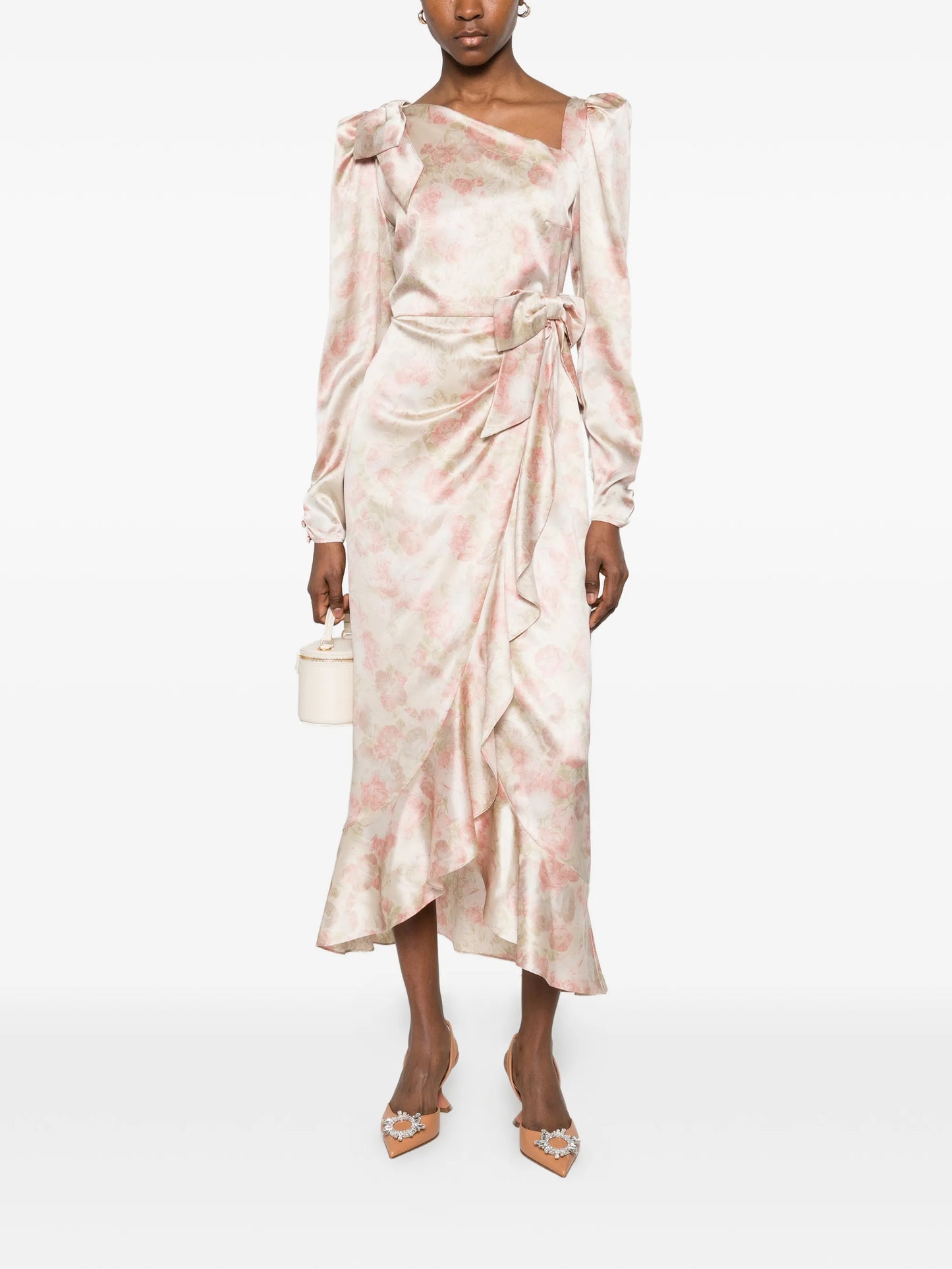 silk midi dress
