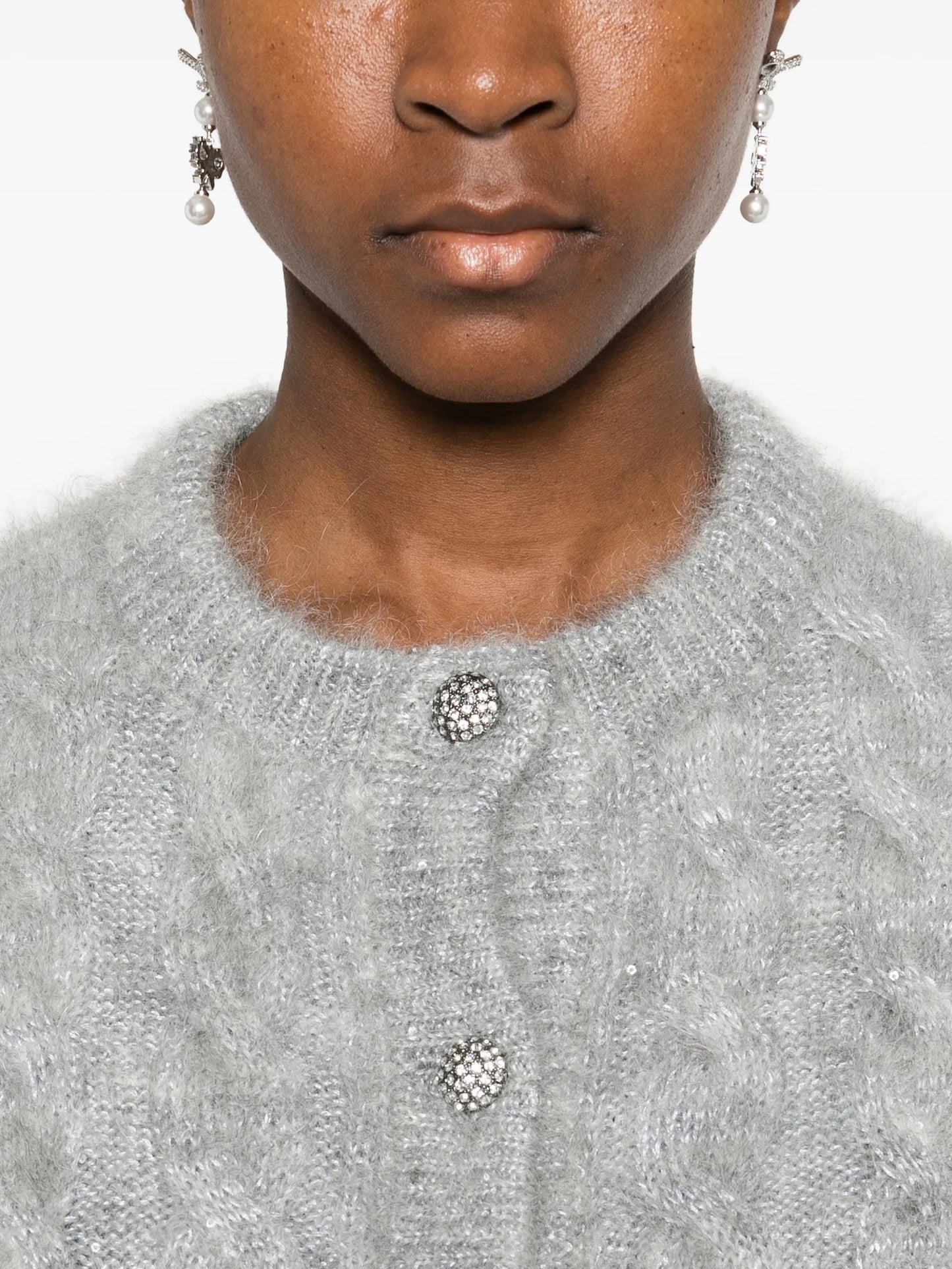 cable-knit cardigan