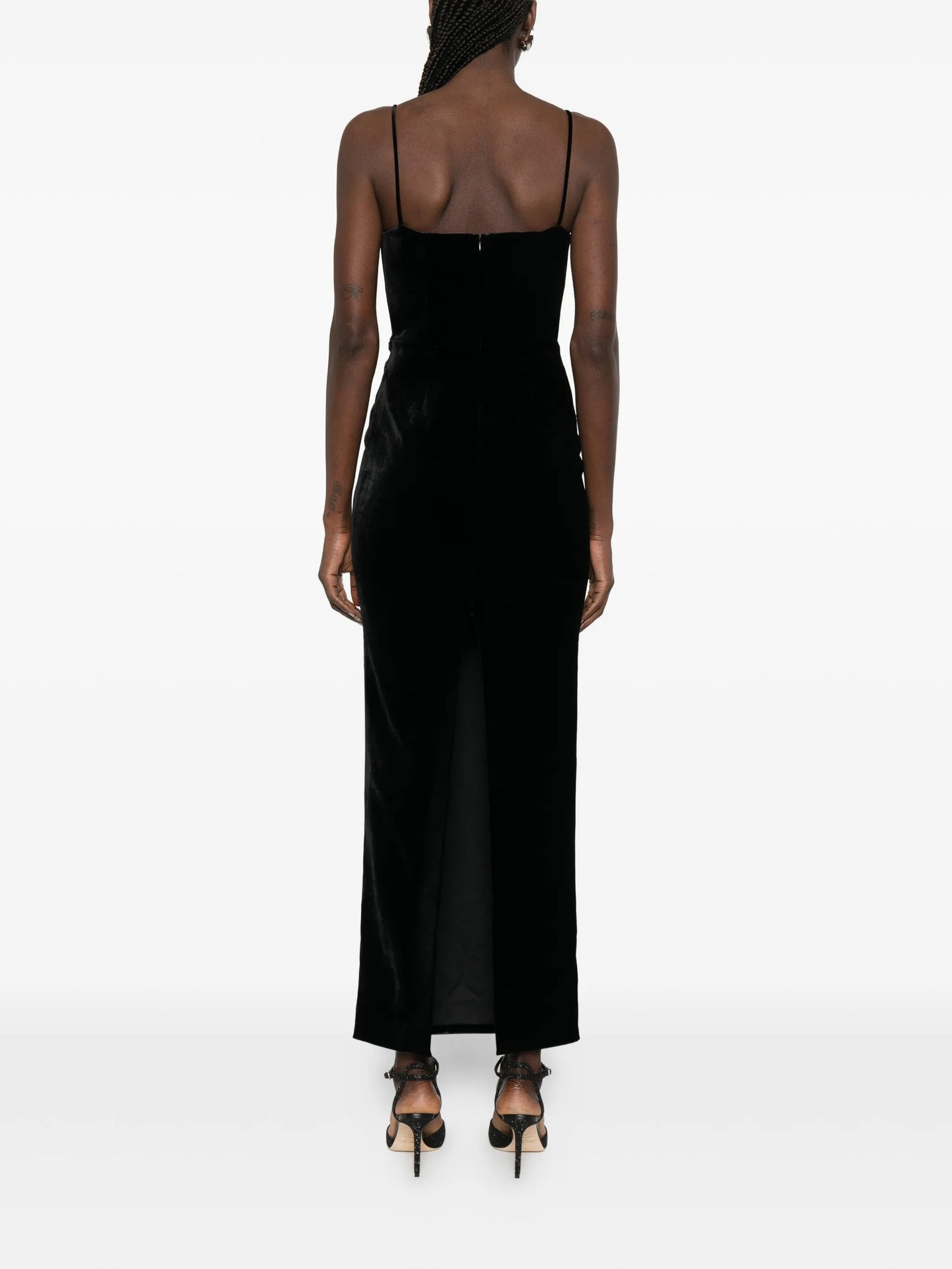 velvet maxi dress