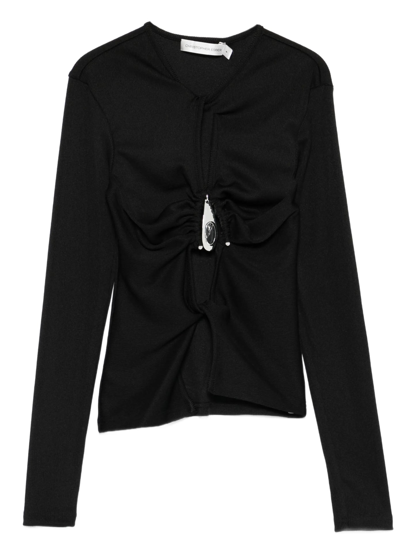 crystal-pendant open-twist top