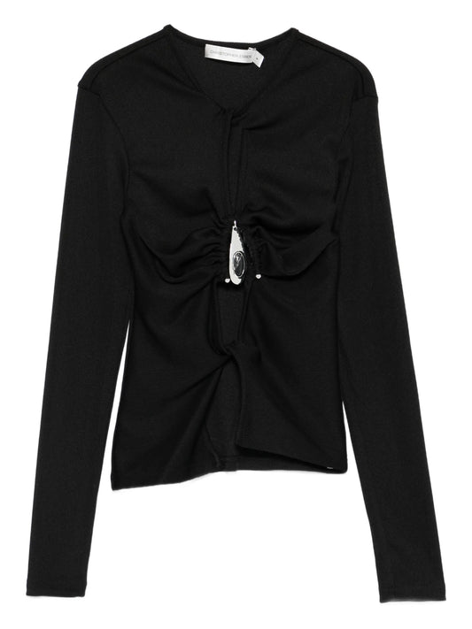 crystal-pendant open-twist top