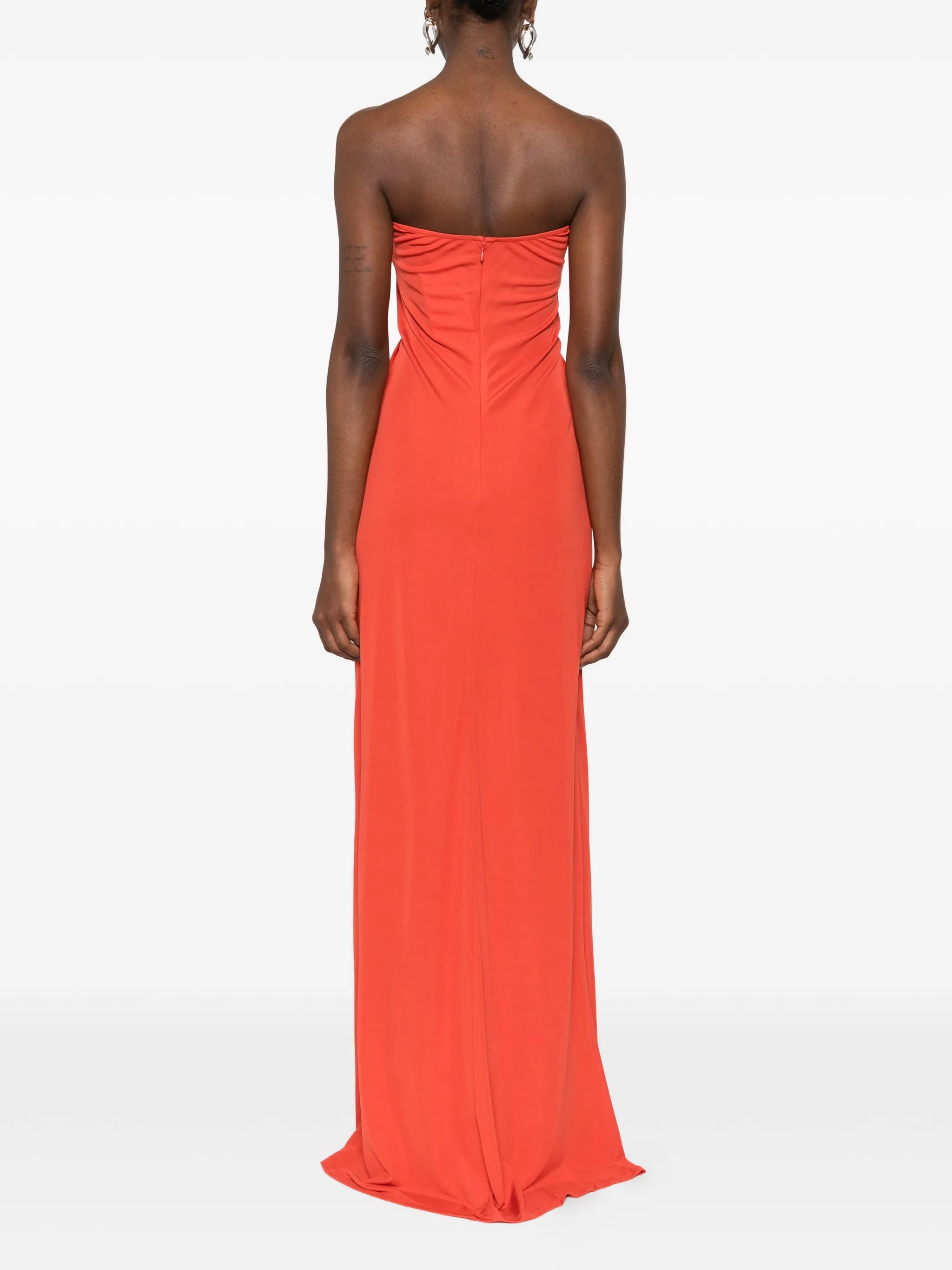 Arced Palm maxi dress